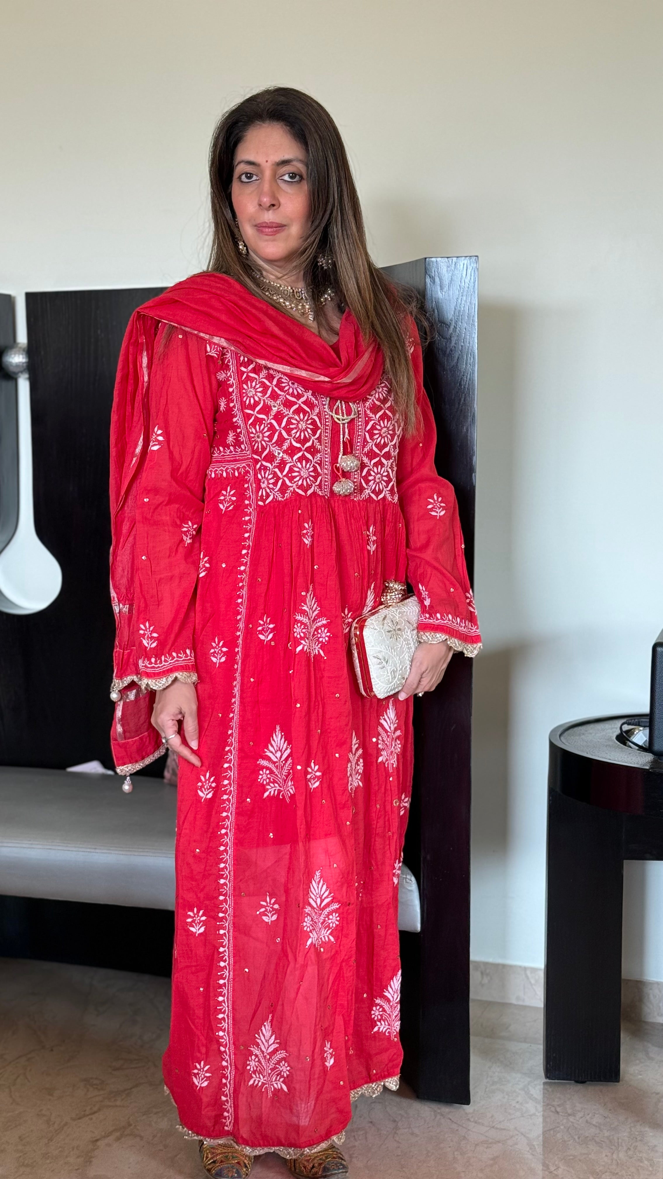 Red Devi Kurta set