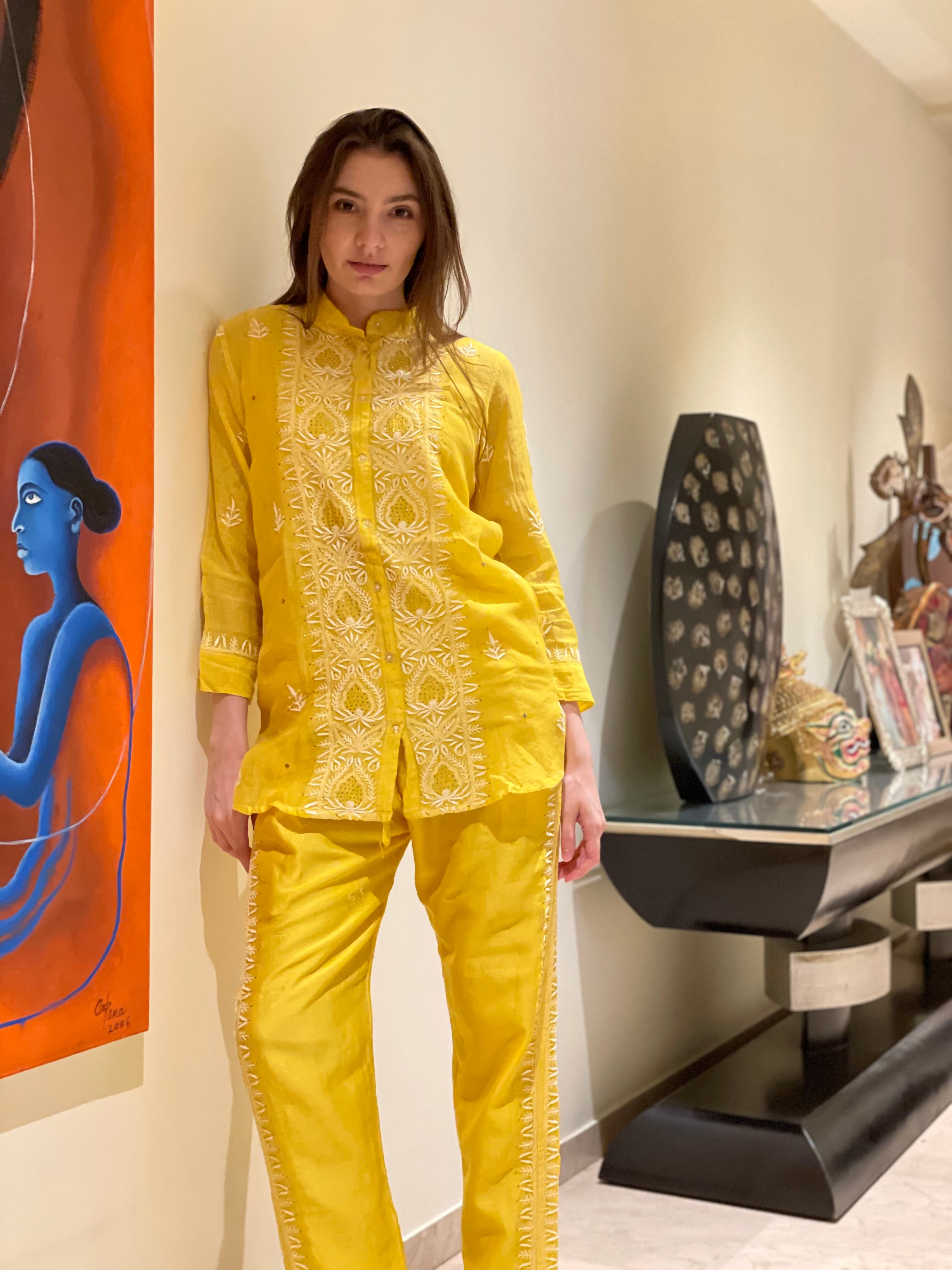 Yellow Kajal Co-ord Set