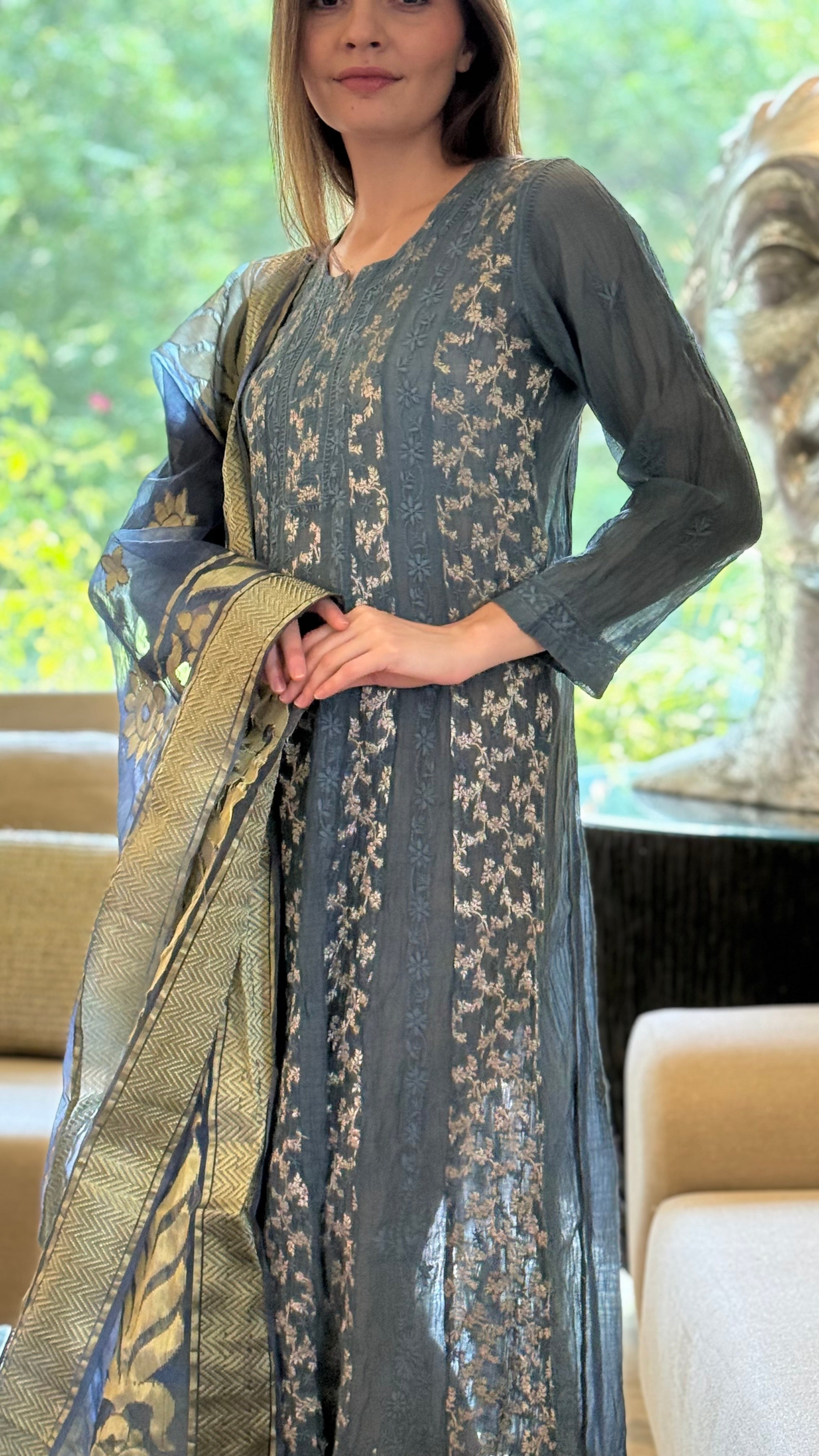 Navy Bano Duppatta
