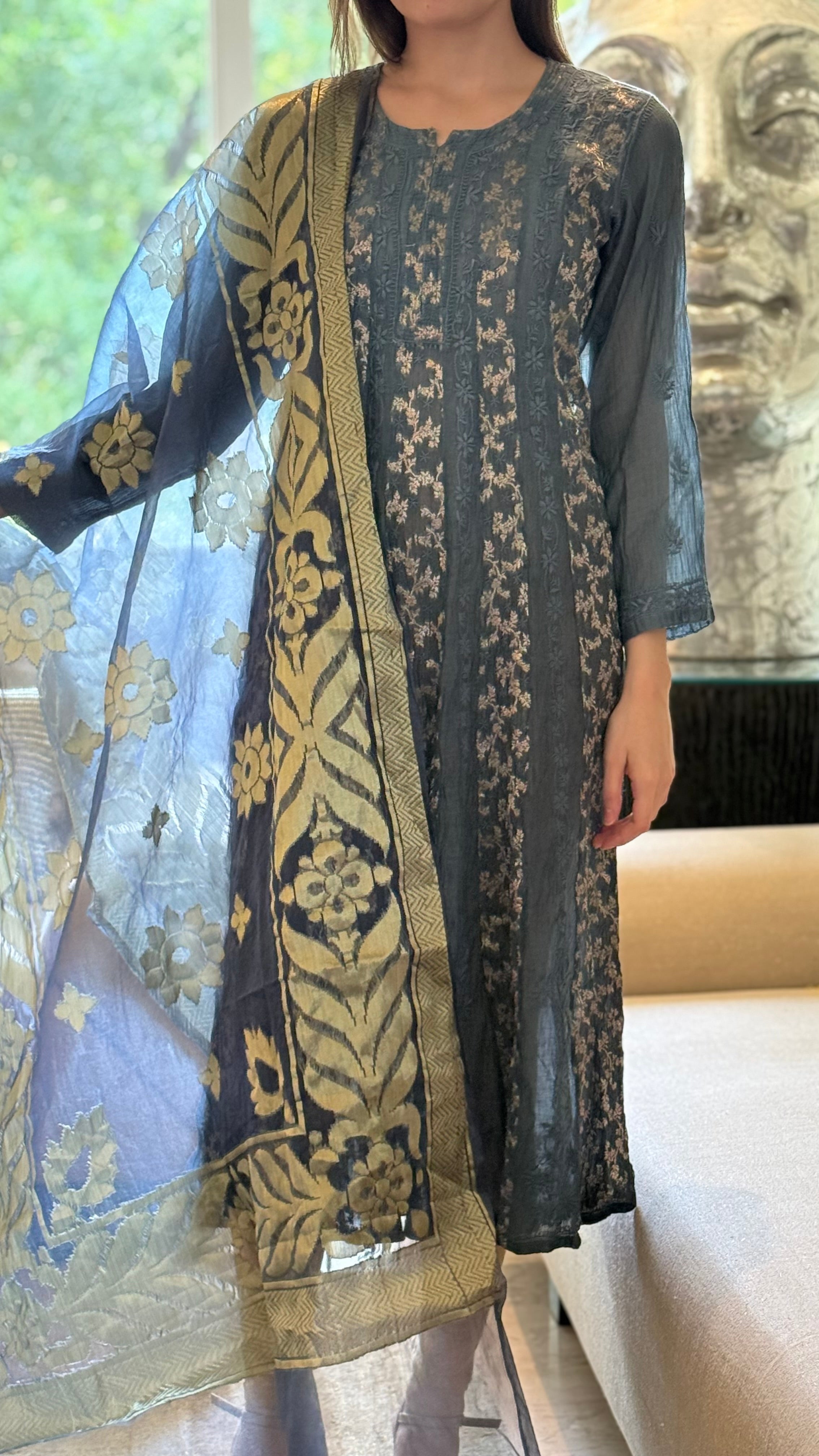 Navy Bano Duppatta