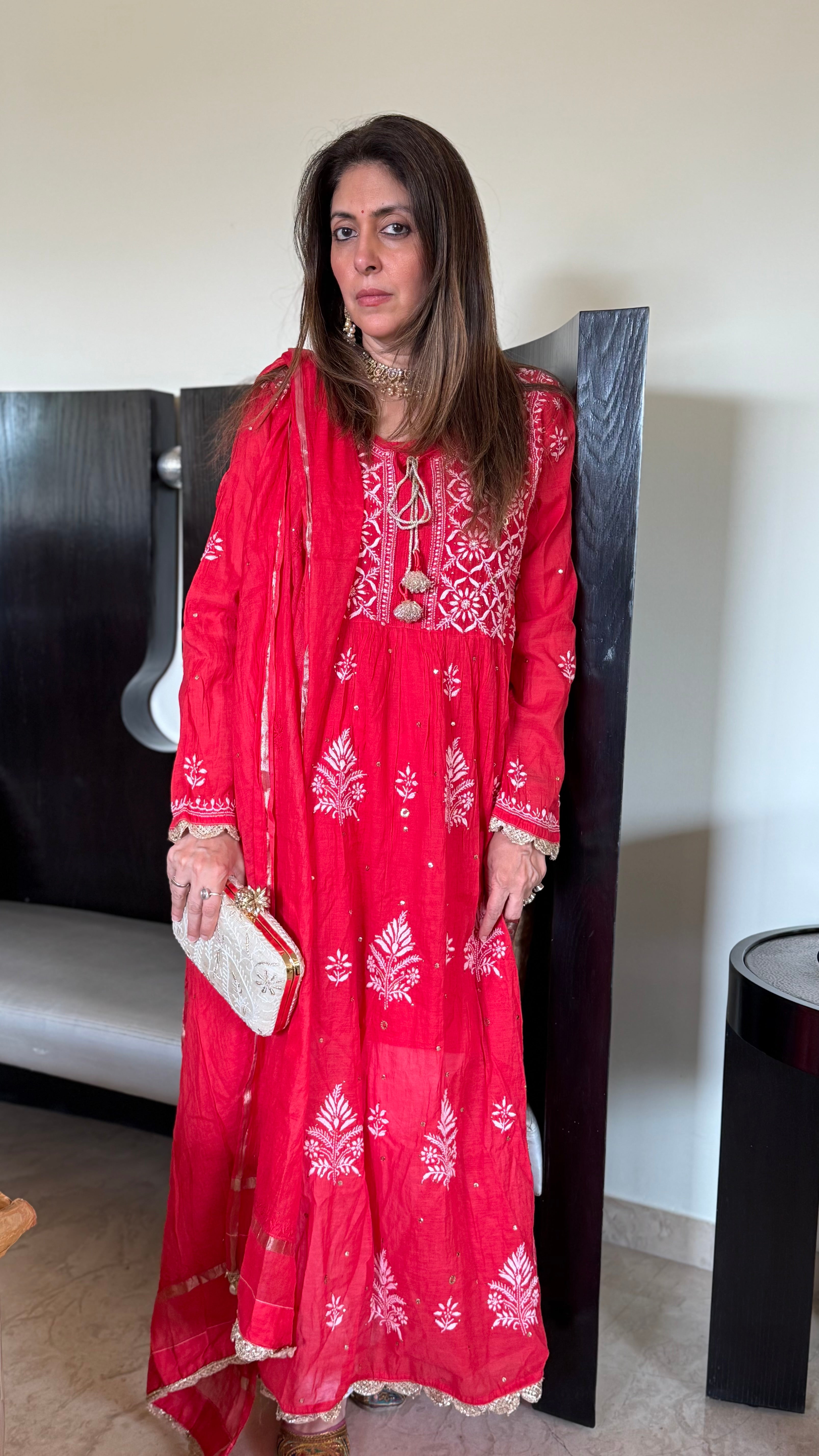 Red Devi Kurta set
