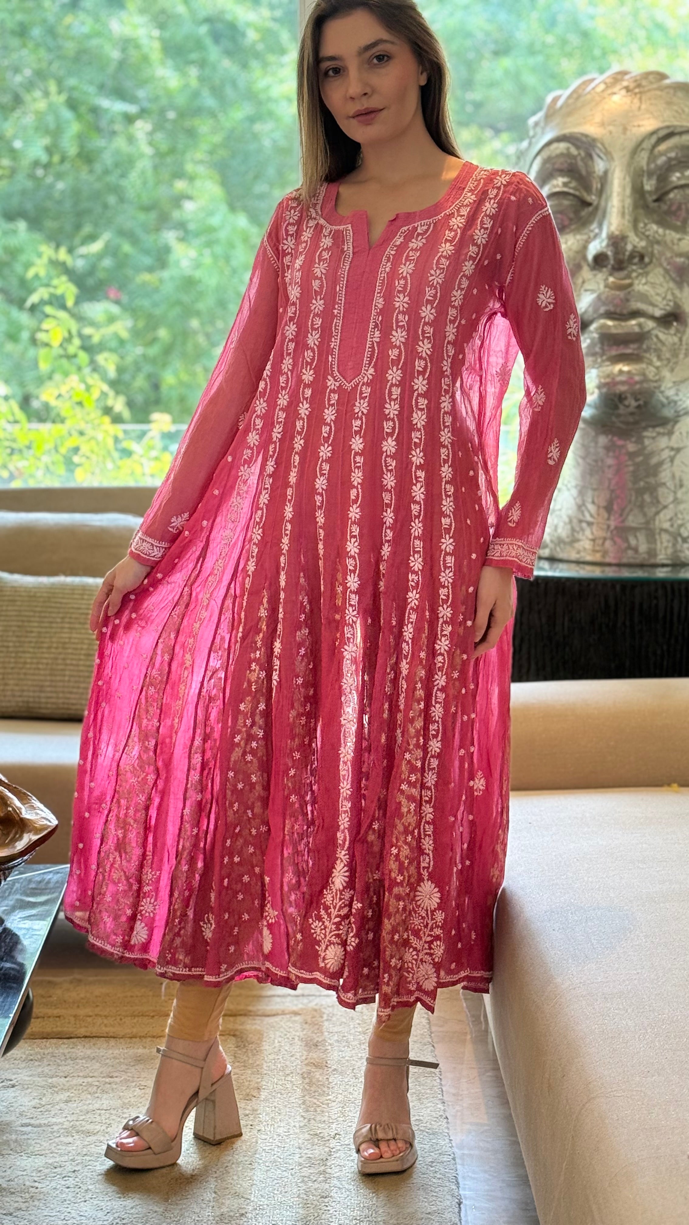 Pink Bani Kurta