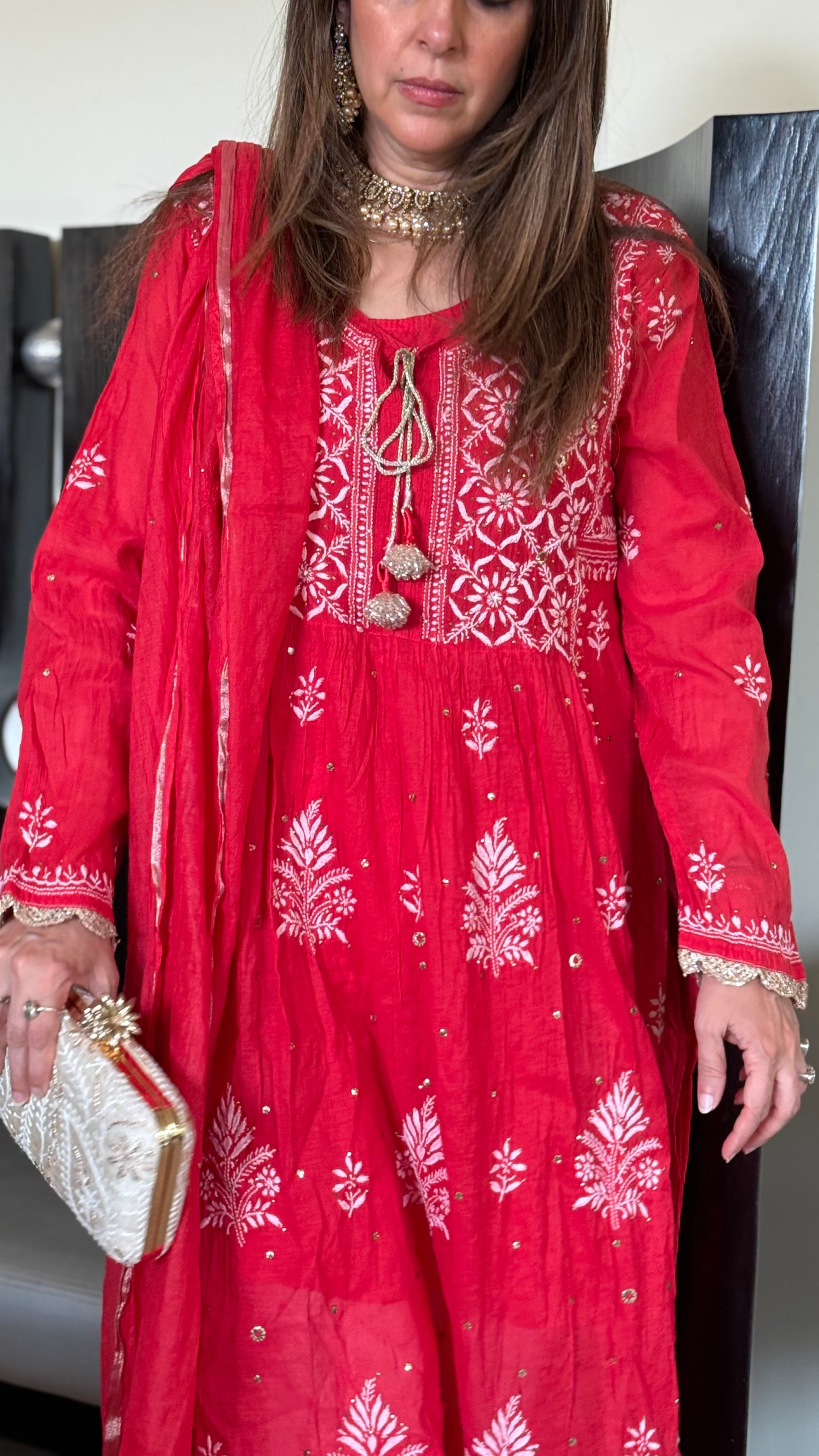 Red Devi Kurta set
