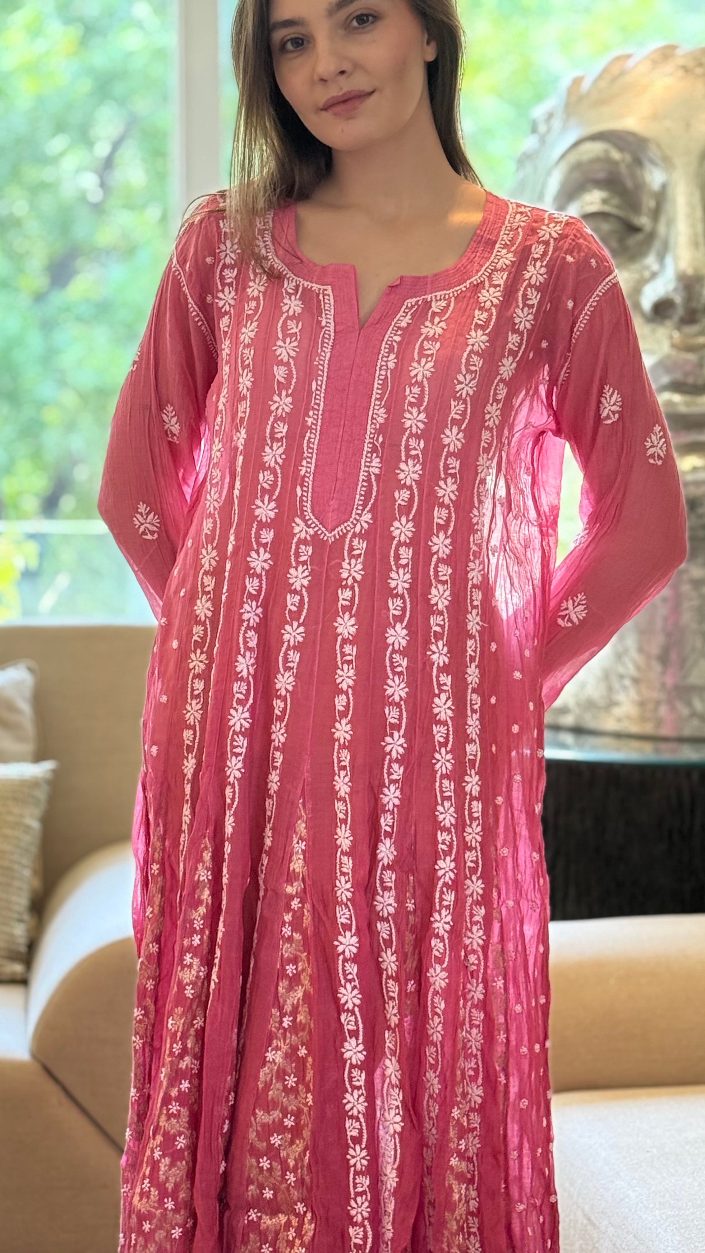 Pink Bani Kurta