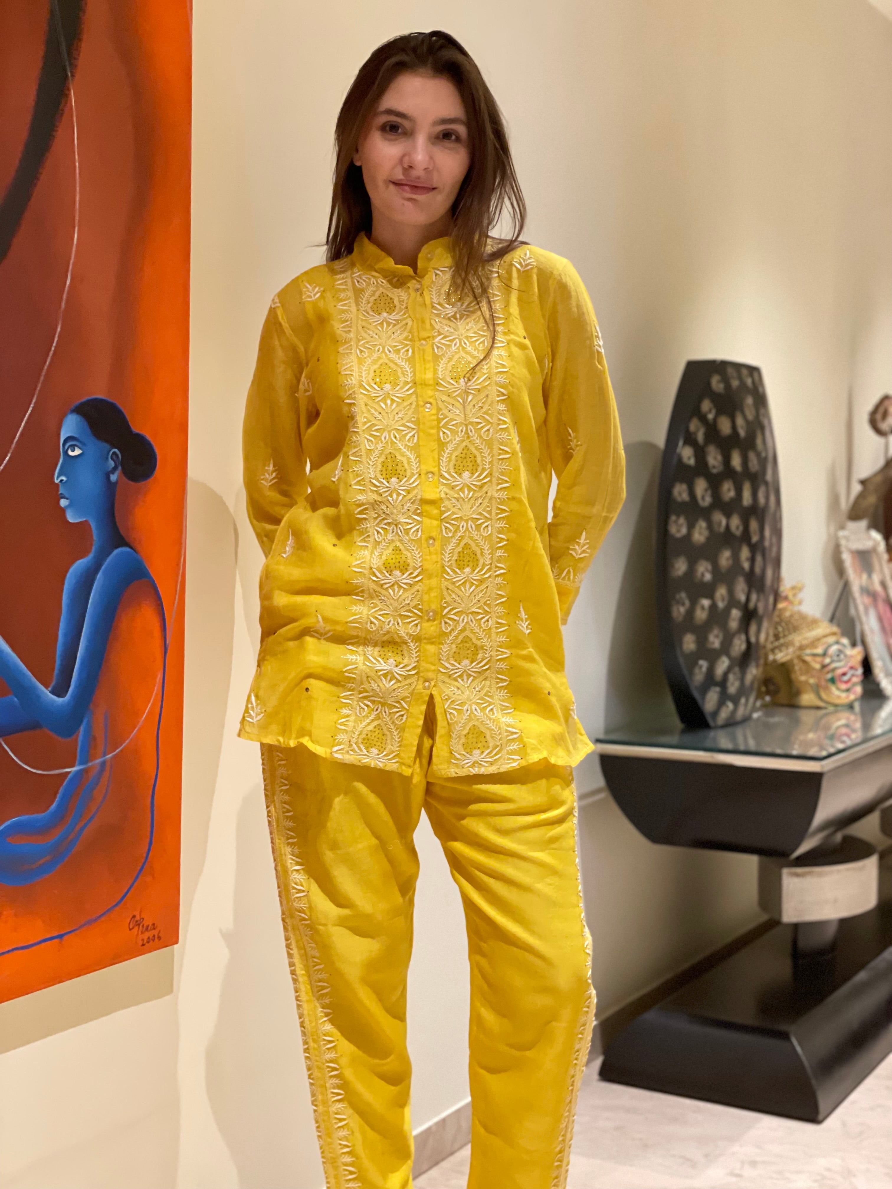Yellow Kajal Co-ord Set