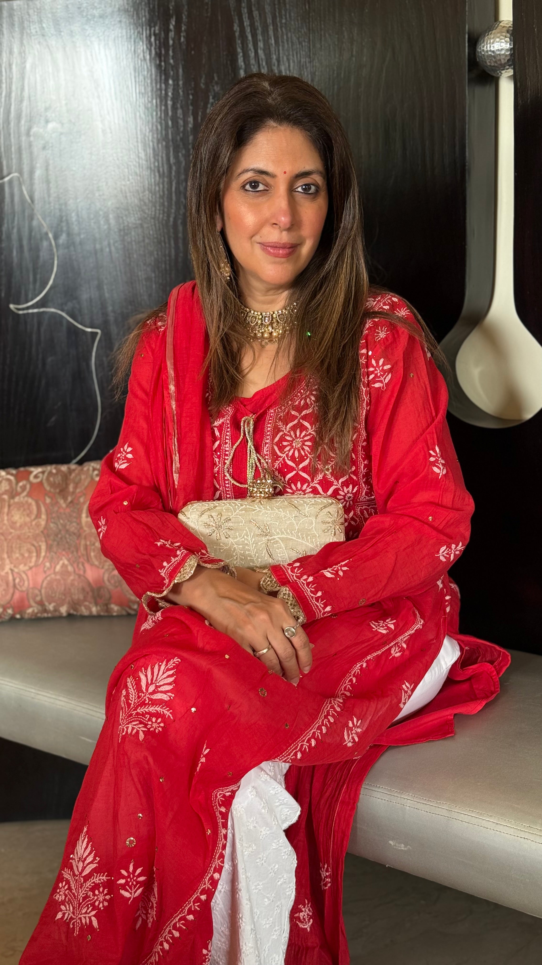 Red Devi Kurta set