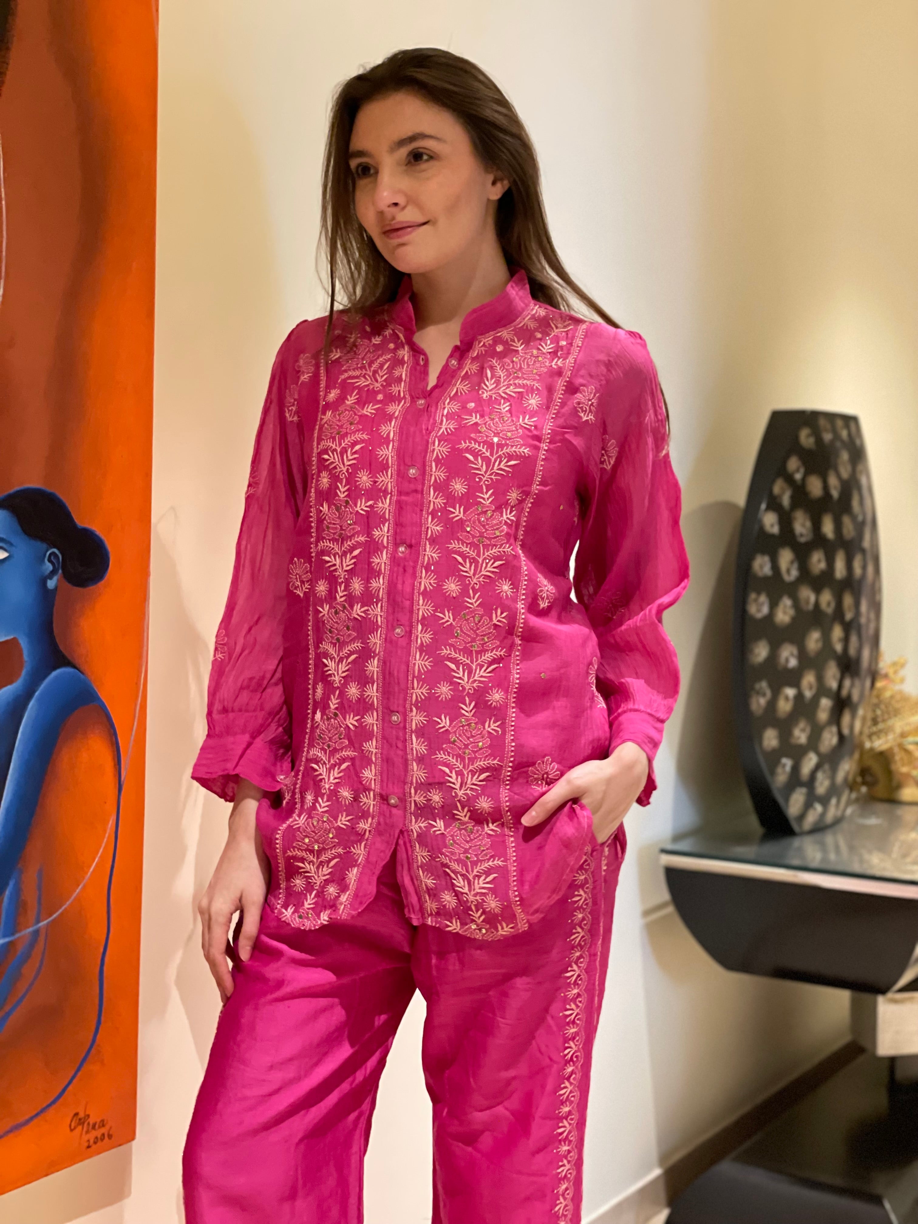 Pink Kajal Co-ord Set