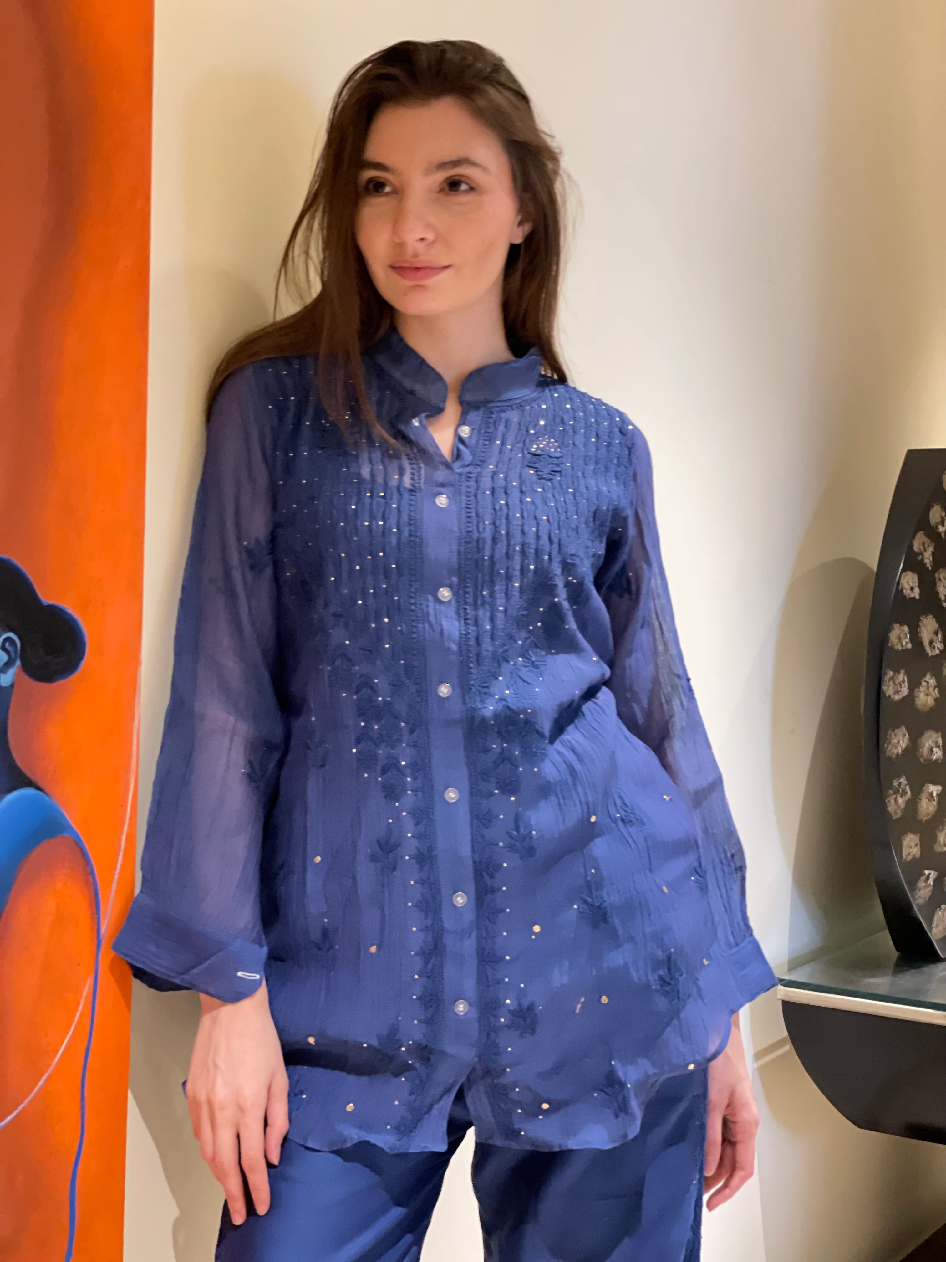 Navy Kajal Co-ord Set
