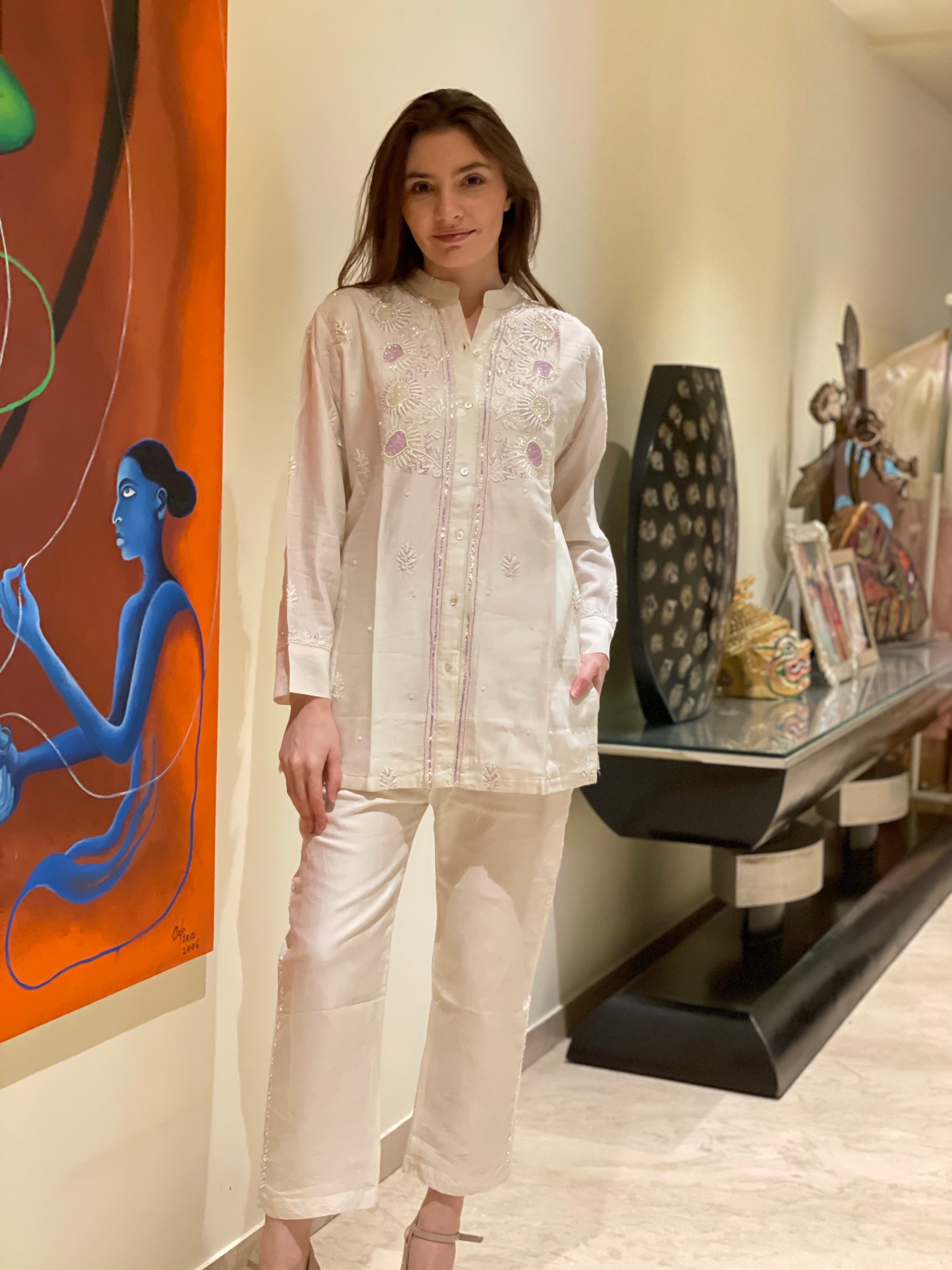 Ivory Kajal Co Ord Set