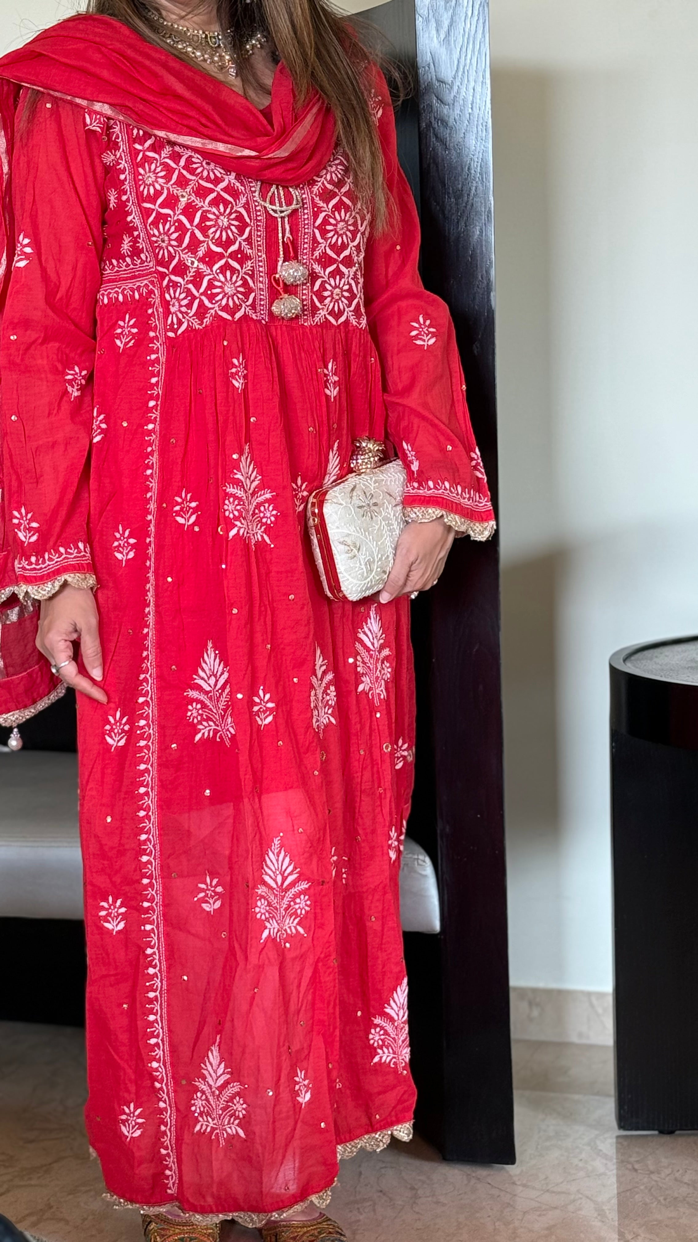 Red Devi Kurta set