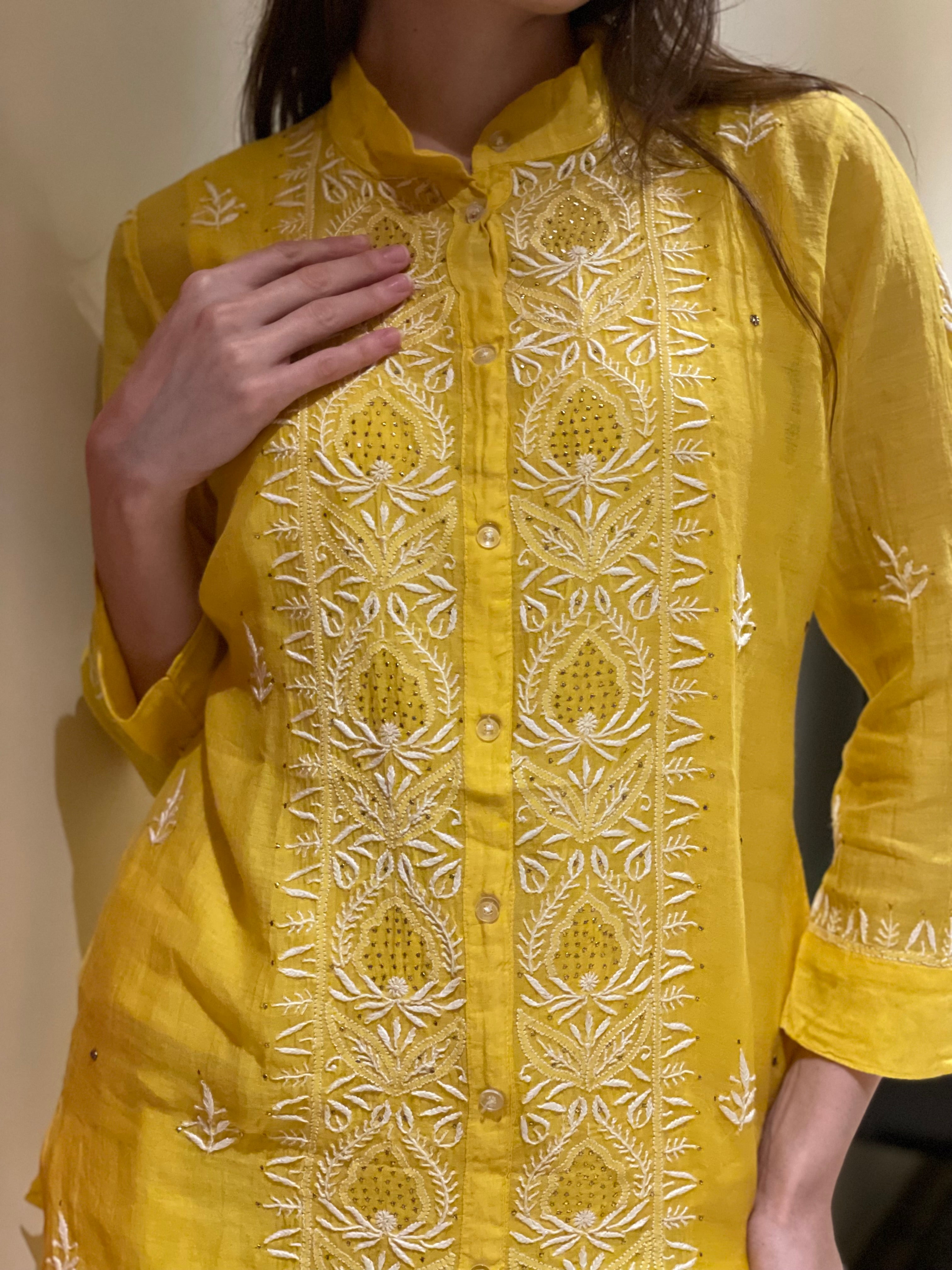 Yellow Kajal Co-ord Set