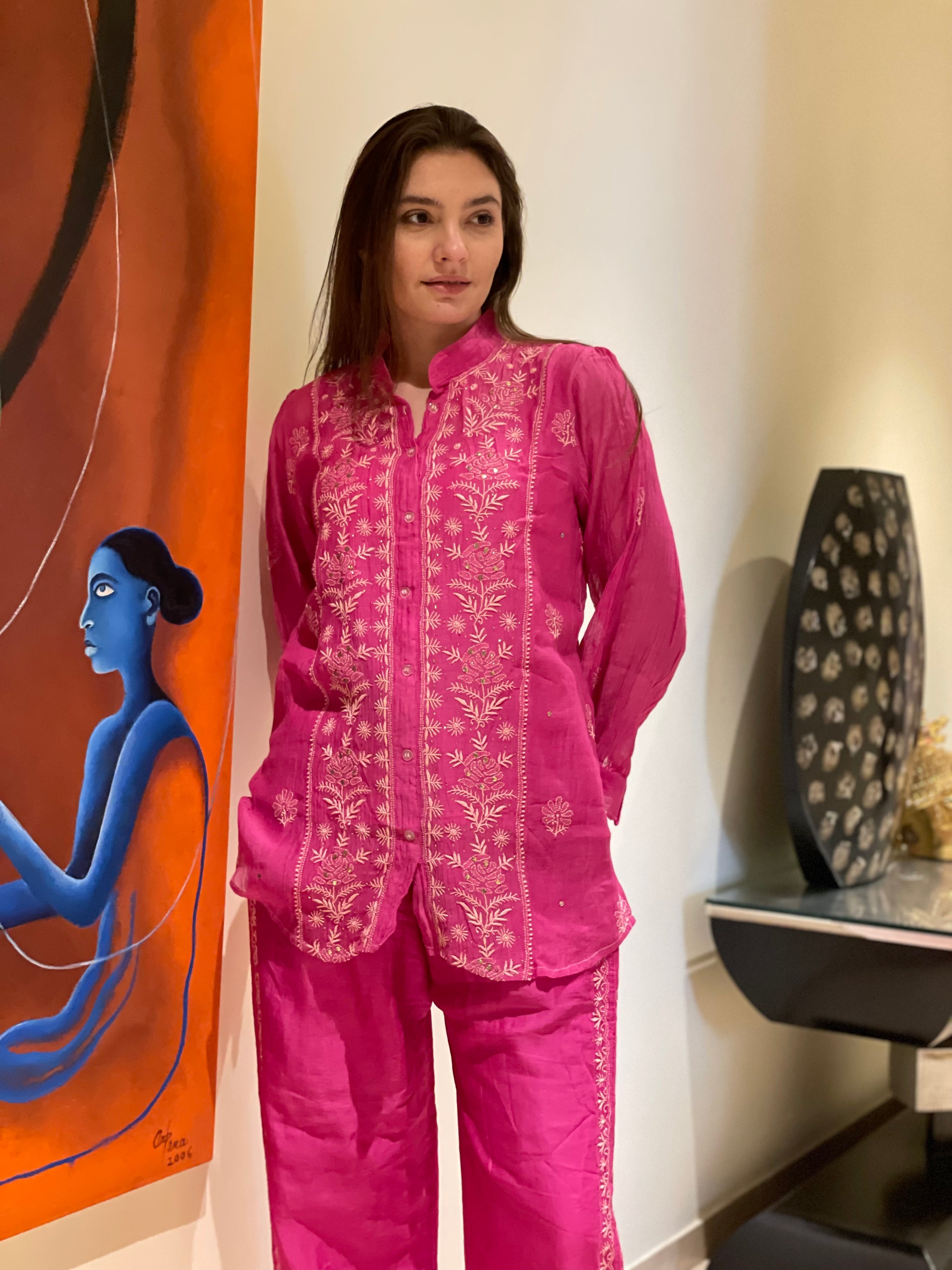 Pink Kajal Co-ord Set