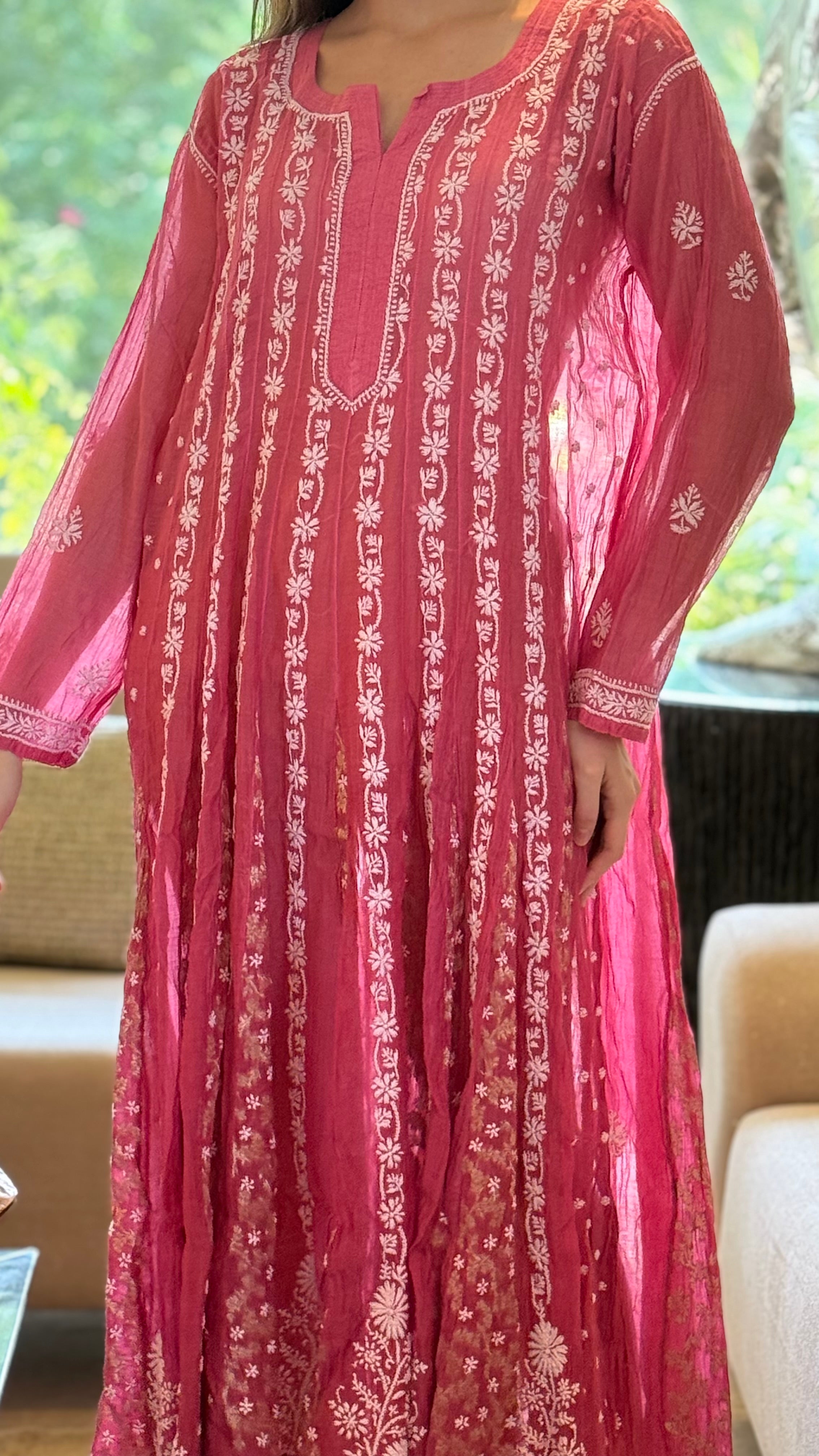 Pink Bani Kurta