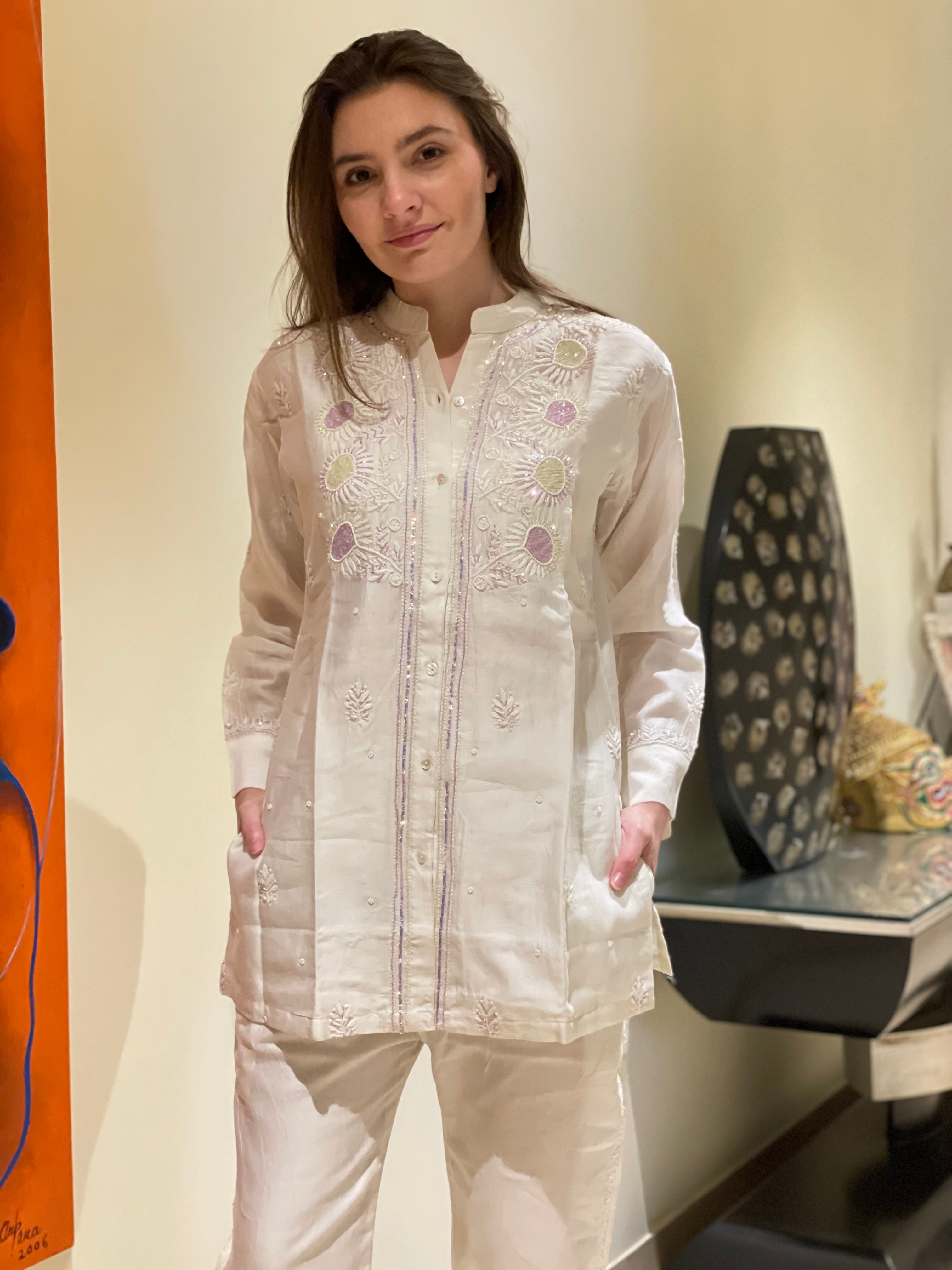 Ivory Kajal Co Ord Set