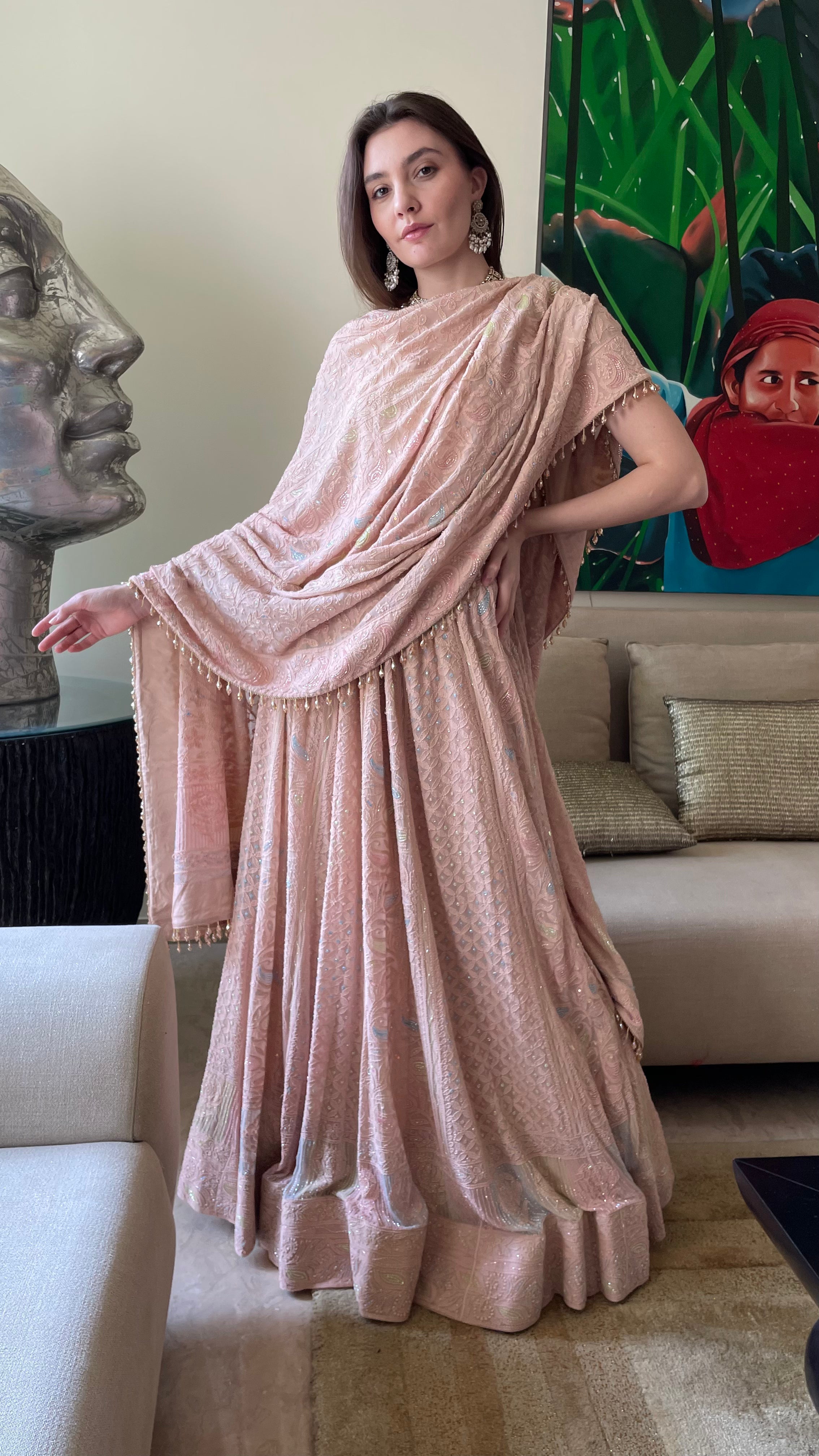 Amrapali Peach Ghaghra