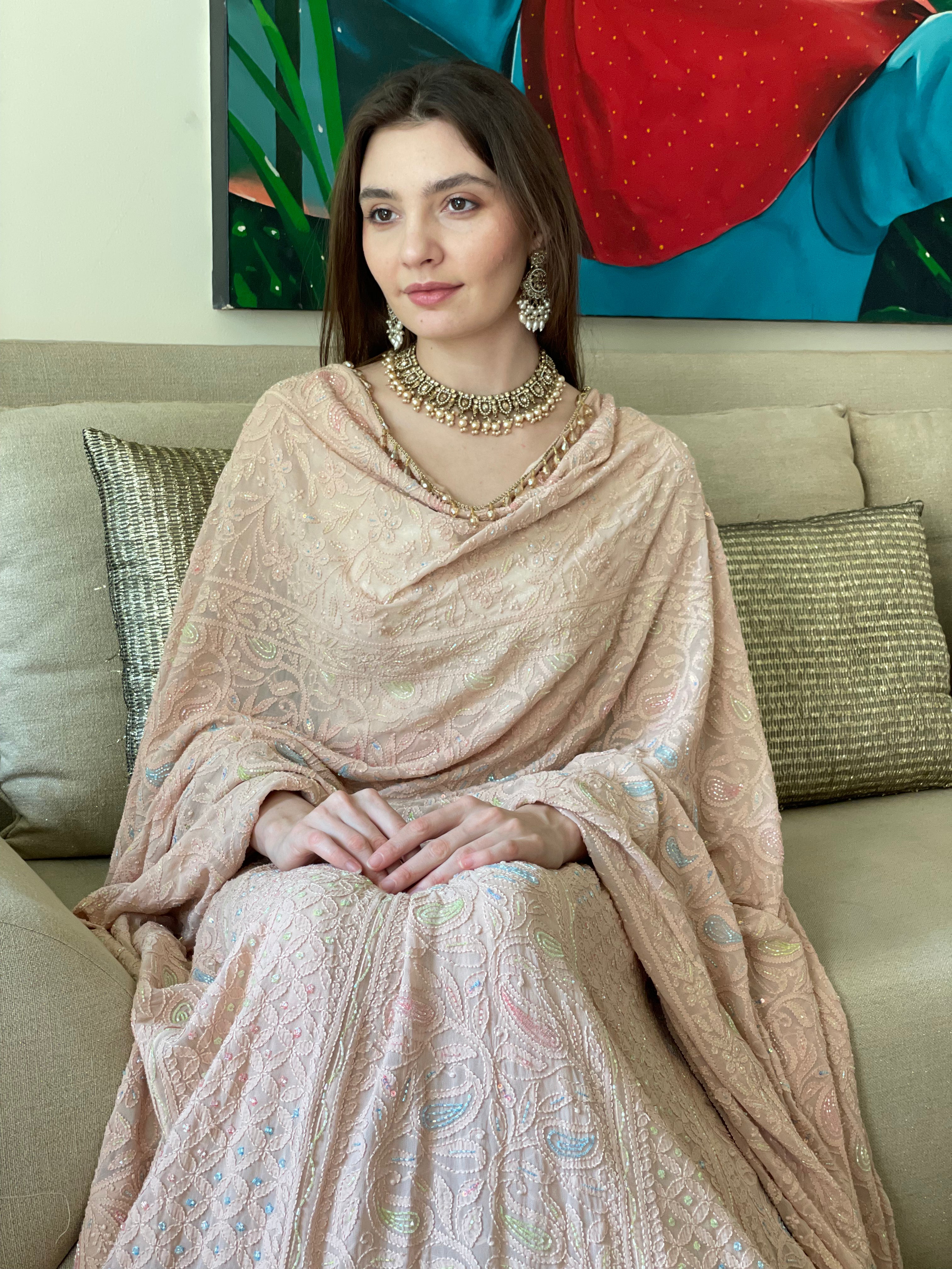 Amrapali Peach Ghaghra