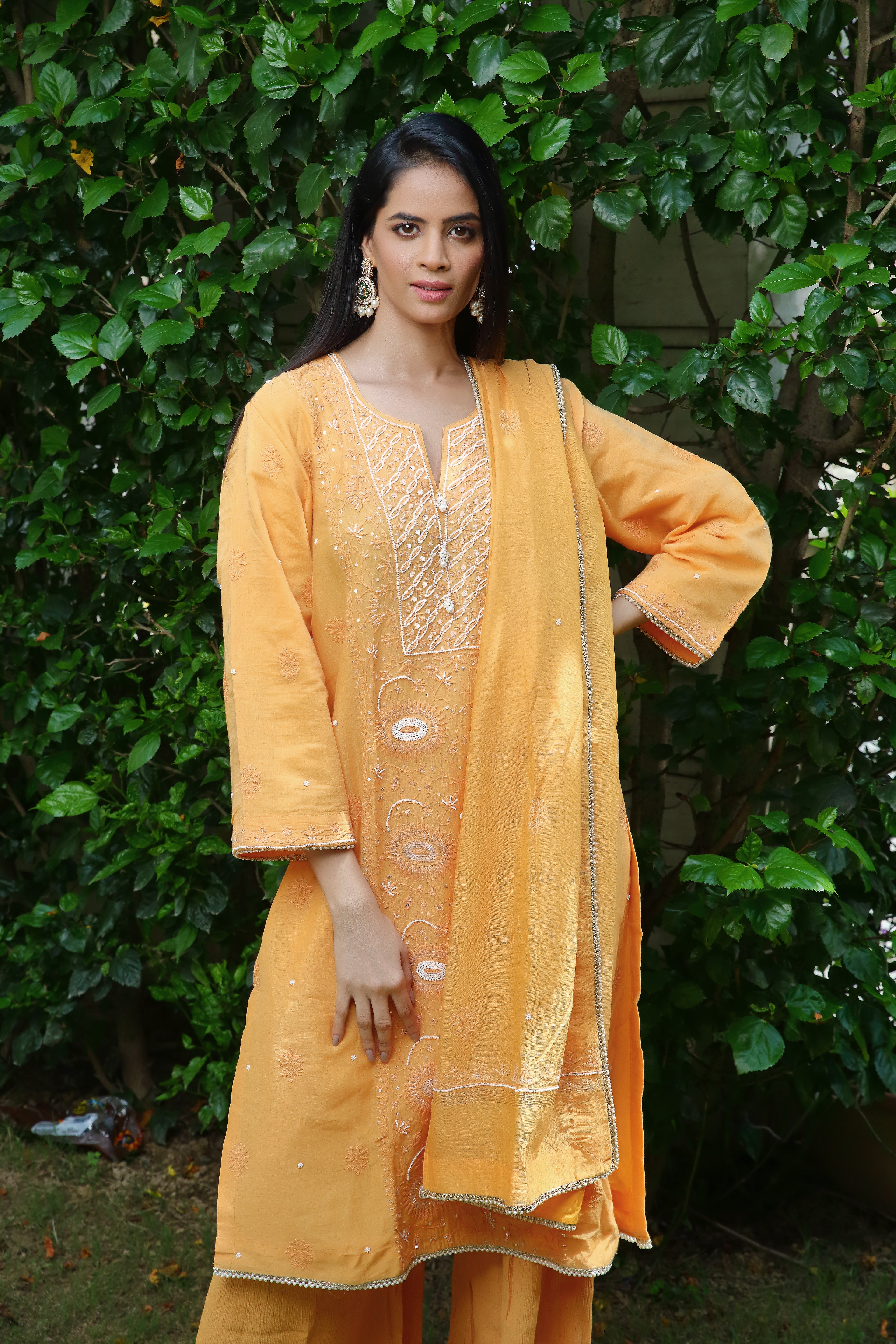 Pakeezah set-orange