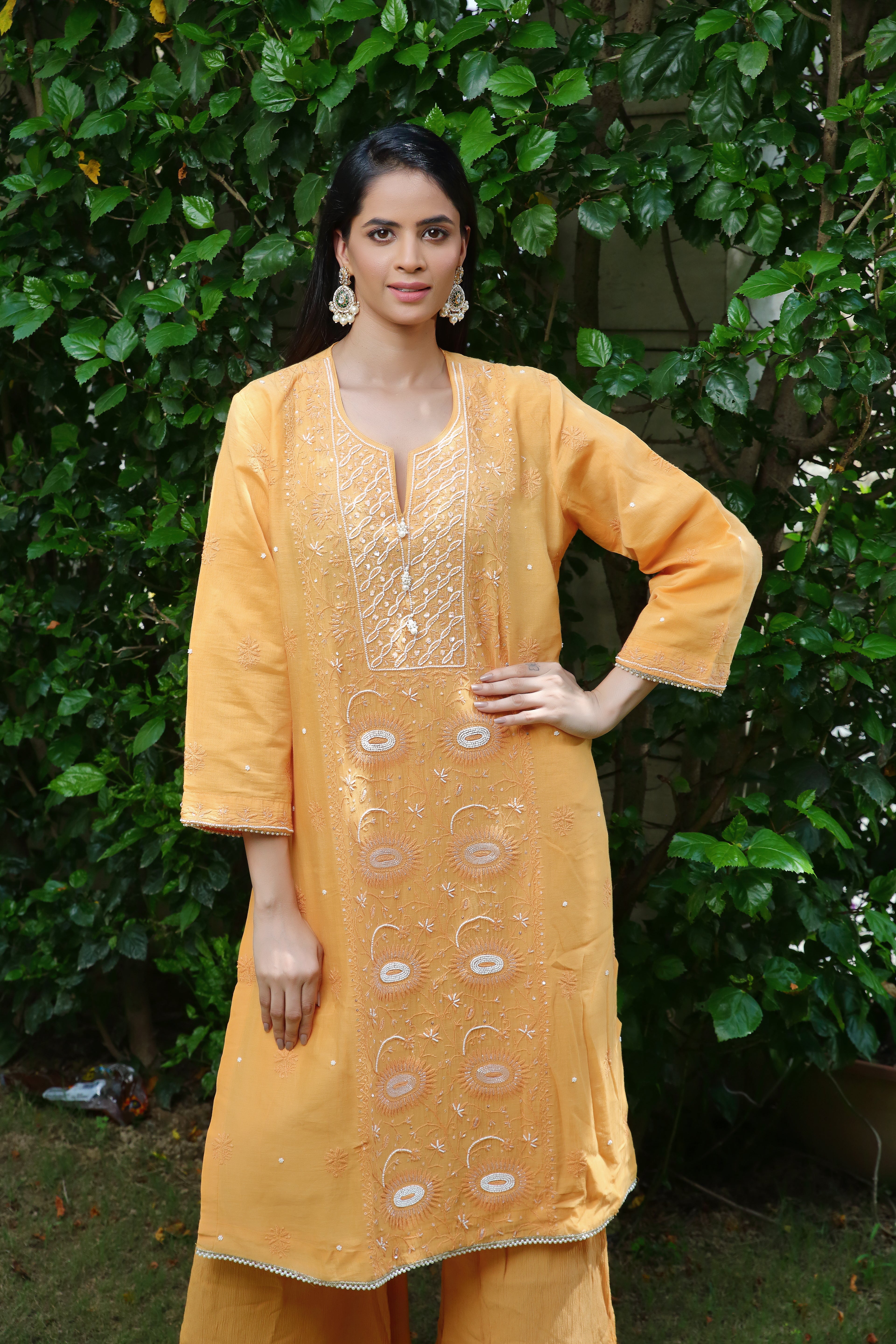 Pakeezah set-orange