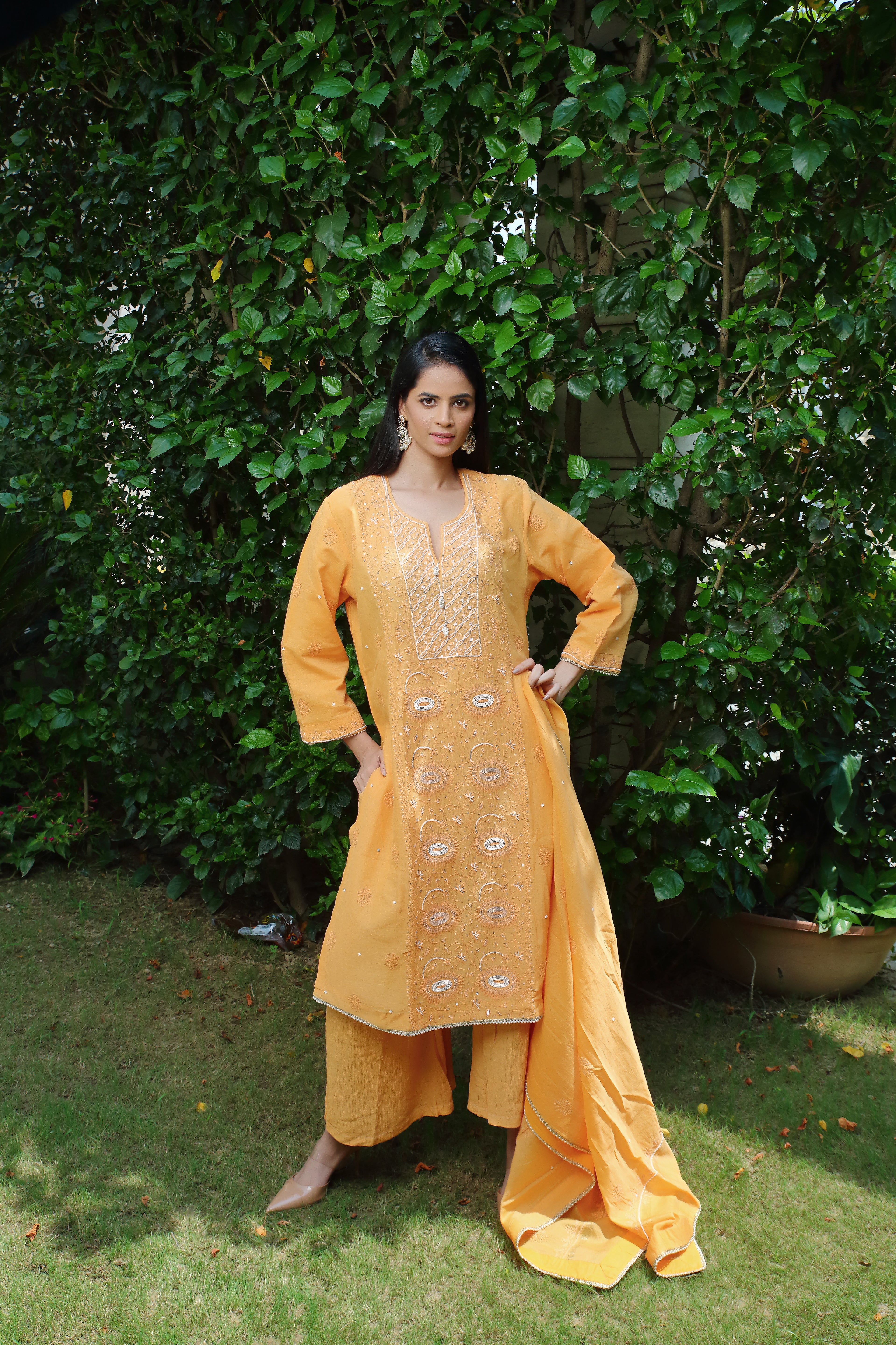 Pakeezah set-orange