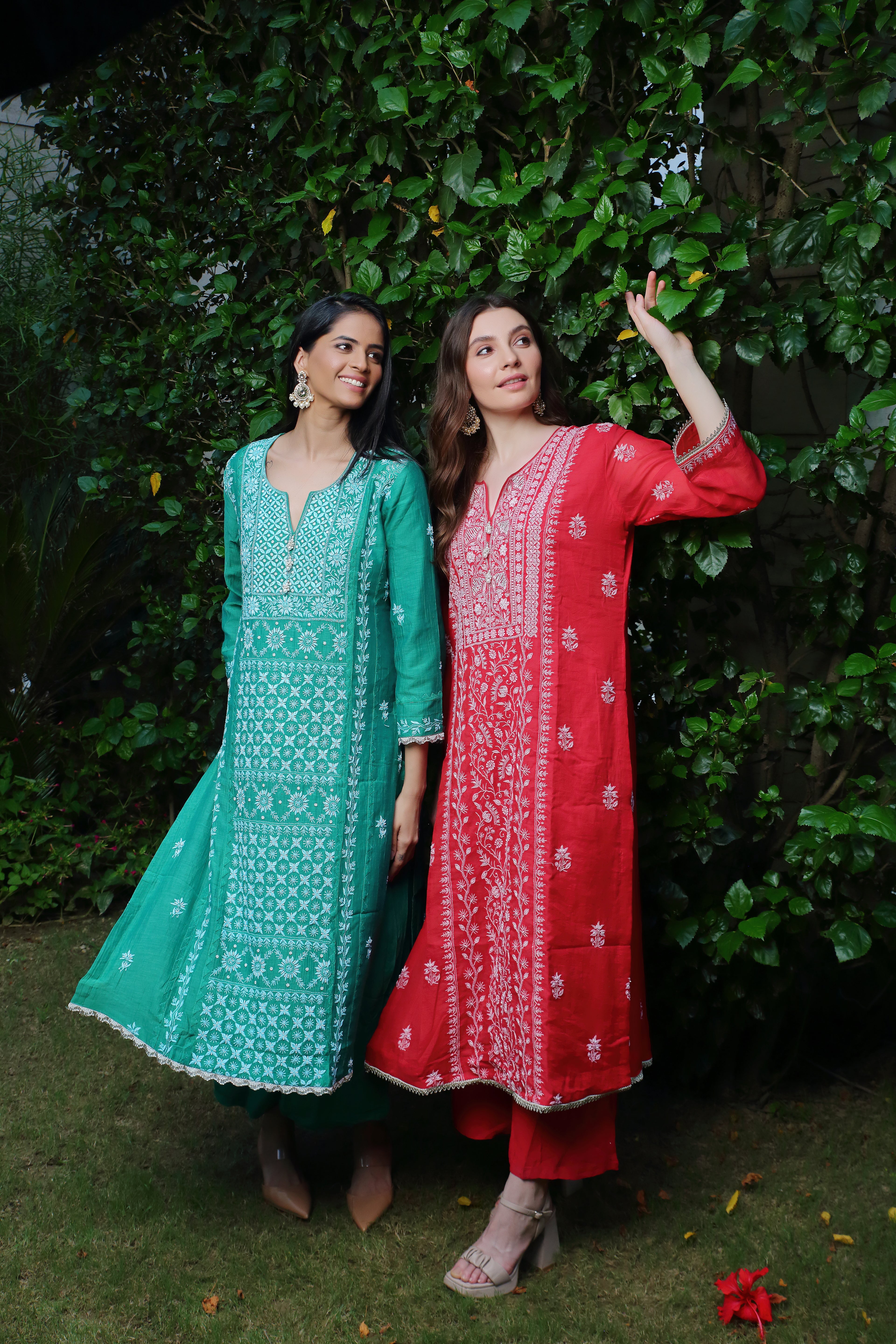 Pakeezah set-sea green