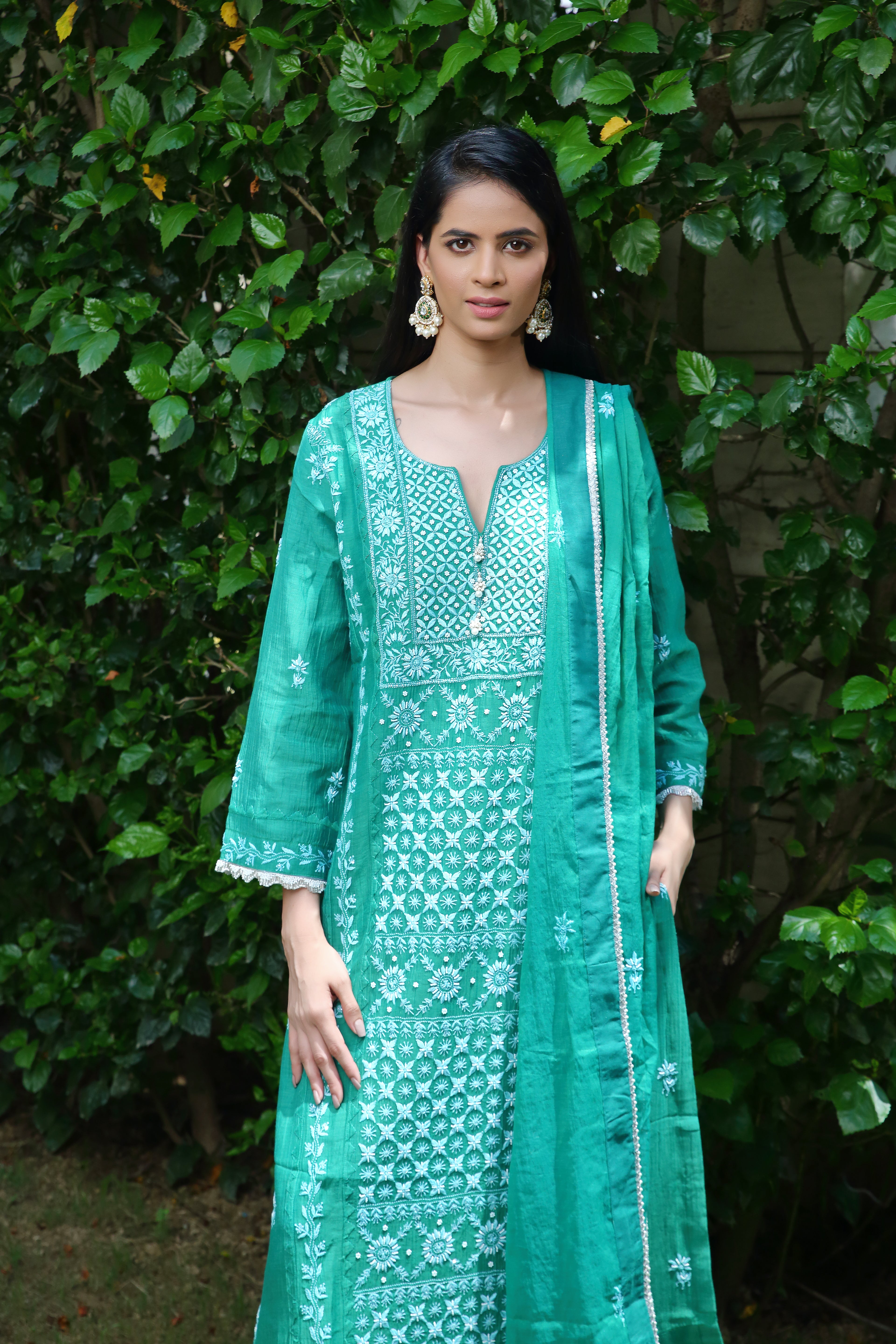 Pakeezah set-sea green