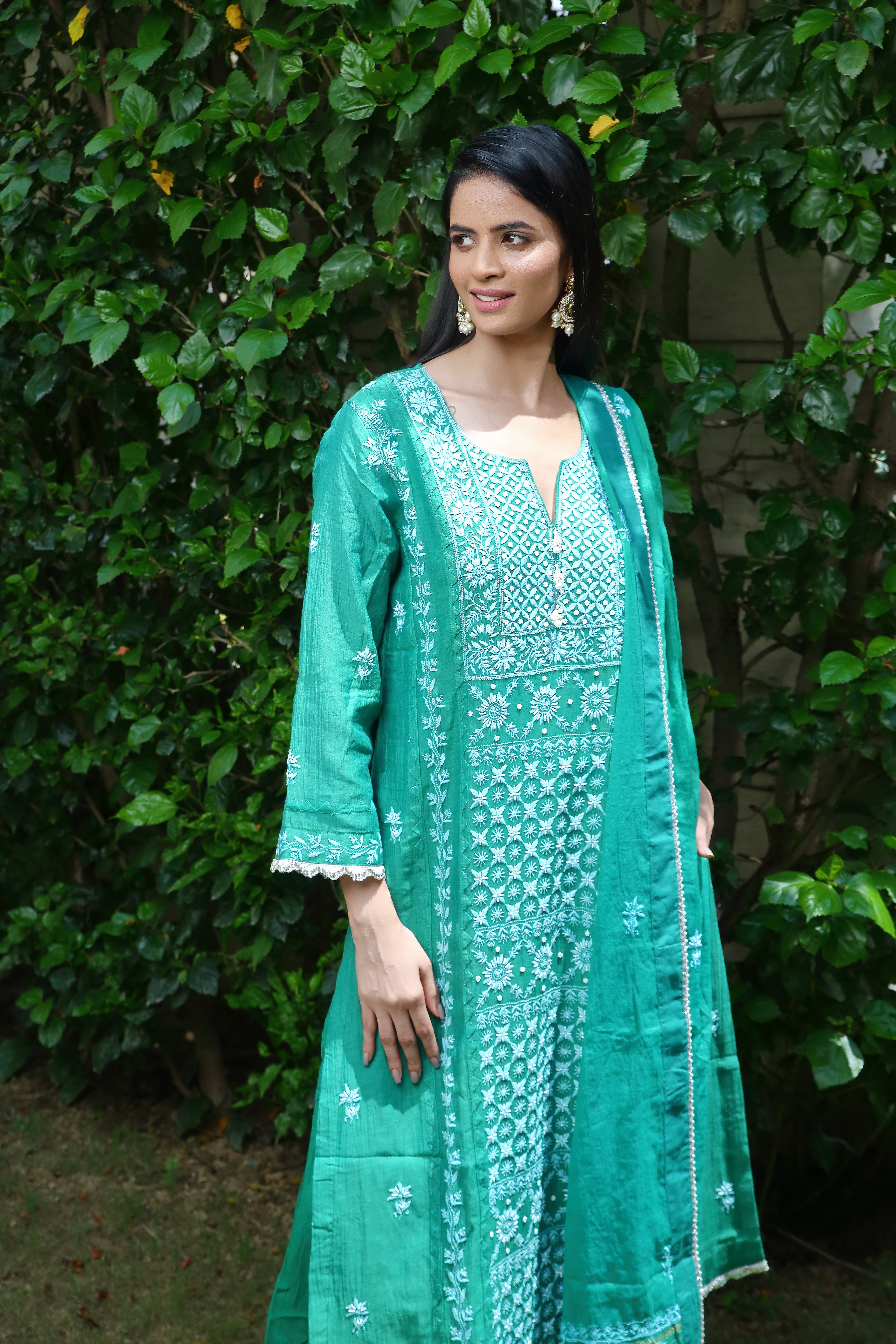 Pakeezah set-sea green