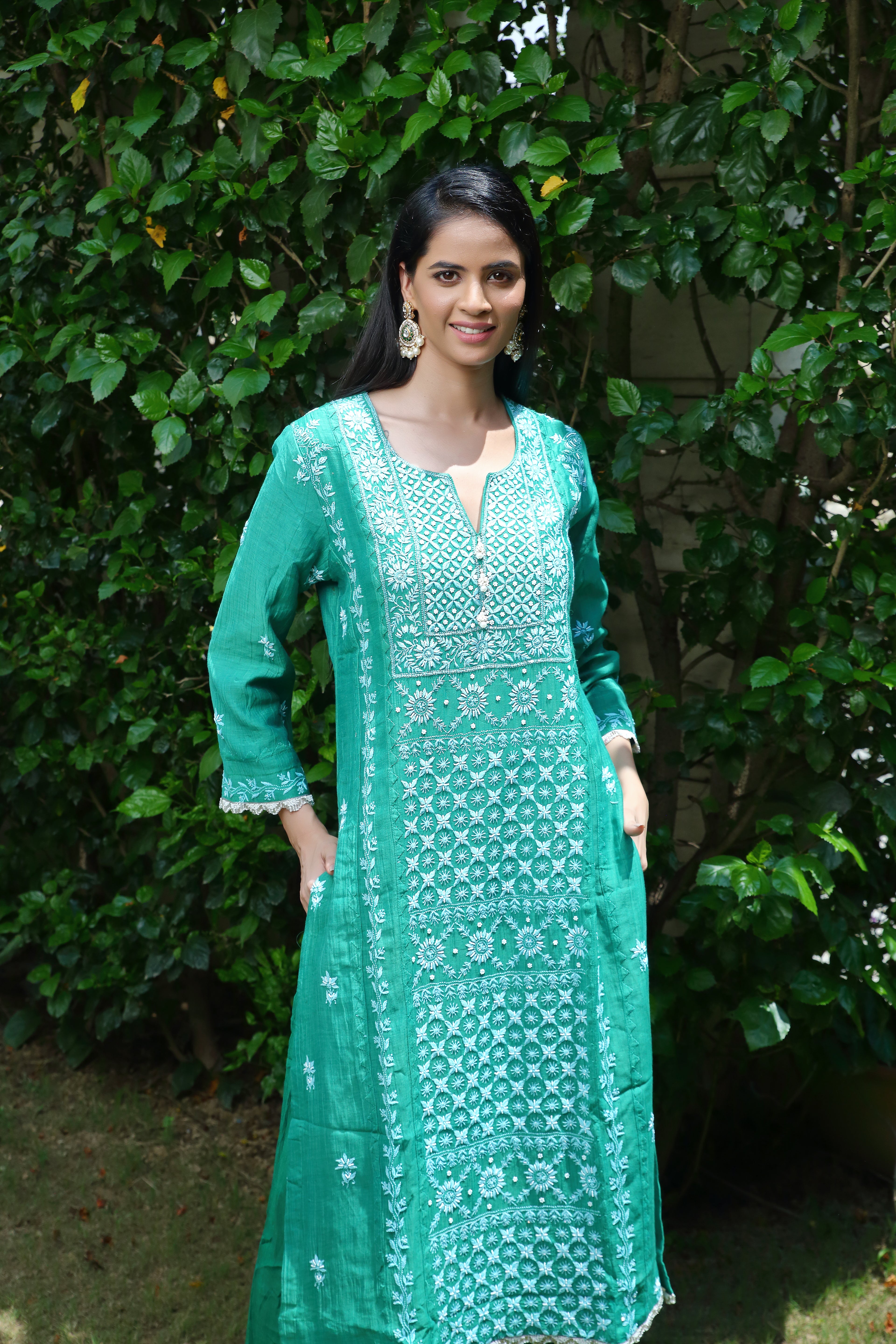 Pakeezah set-sea green
