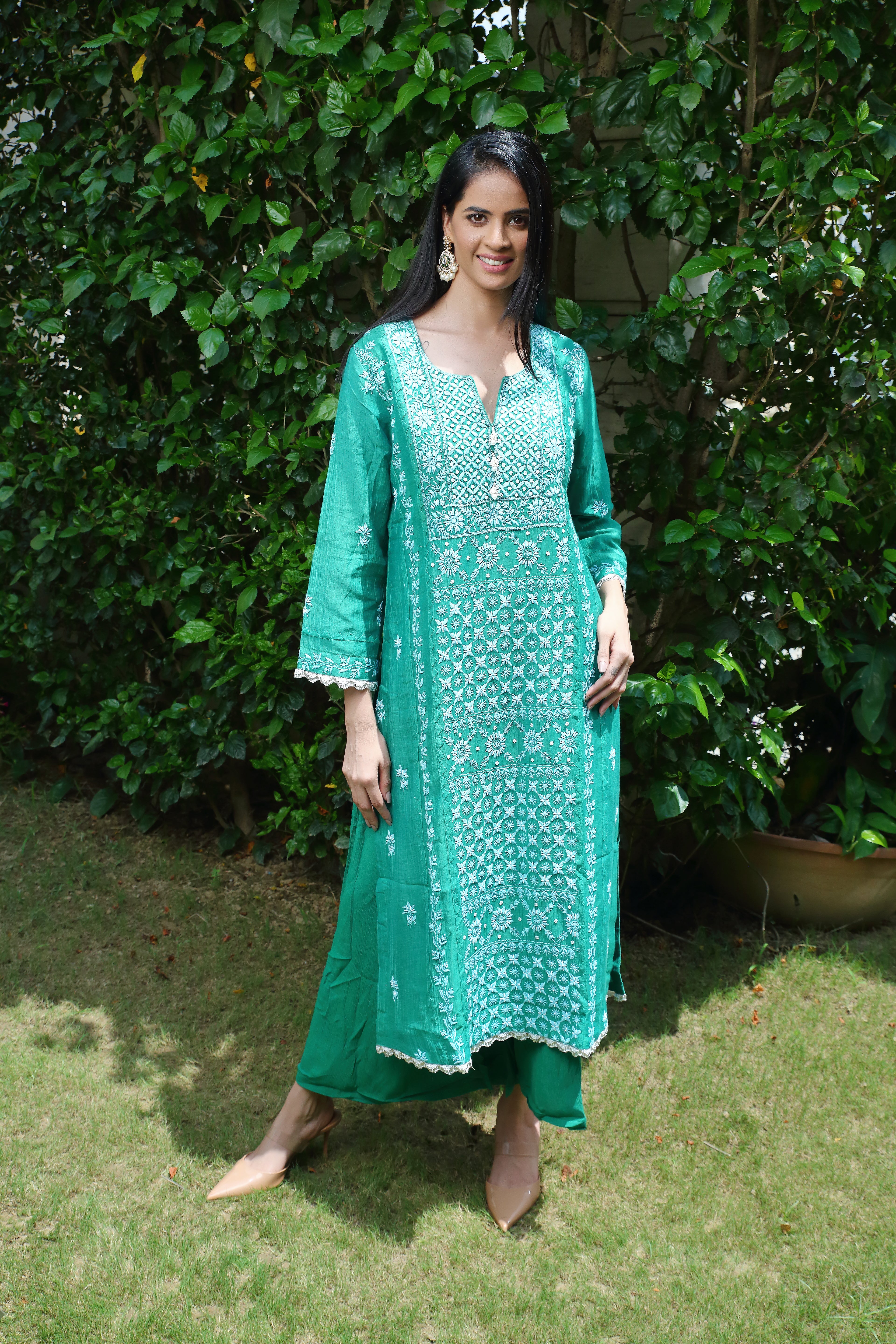 Pakeezah set-sea green