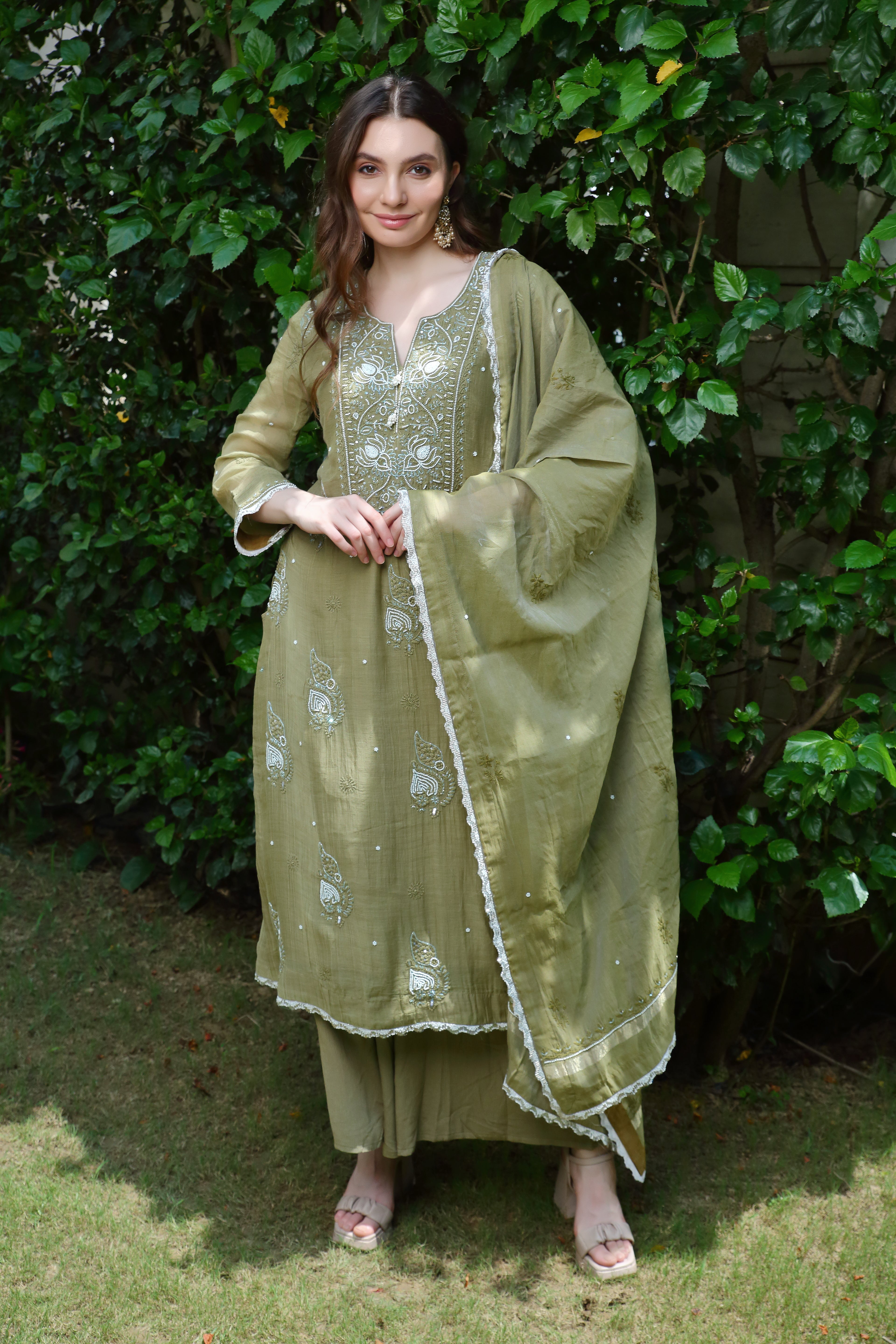 Pakeezah set-olive