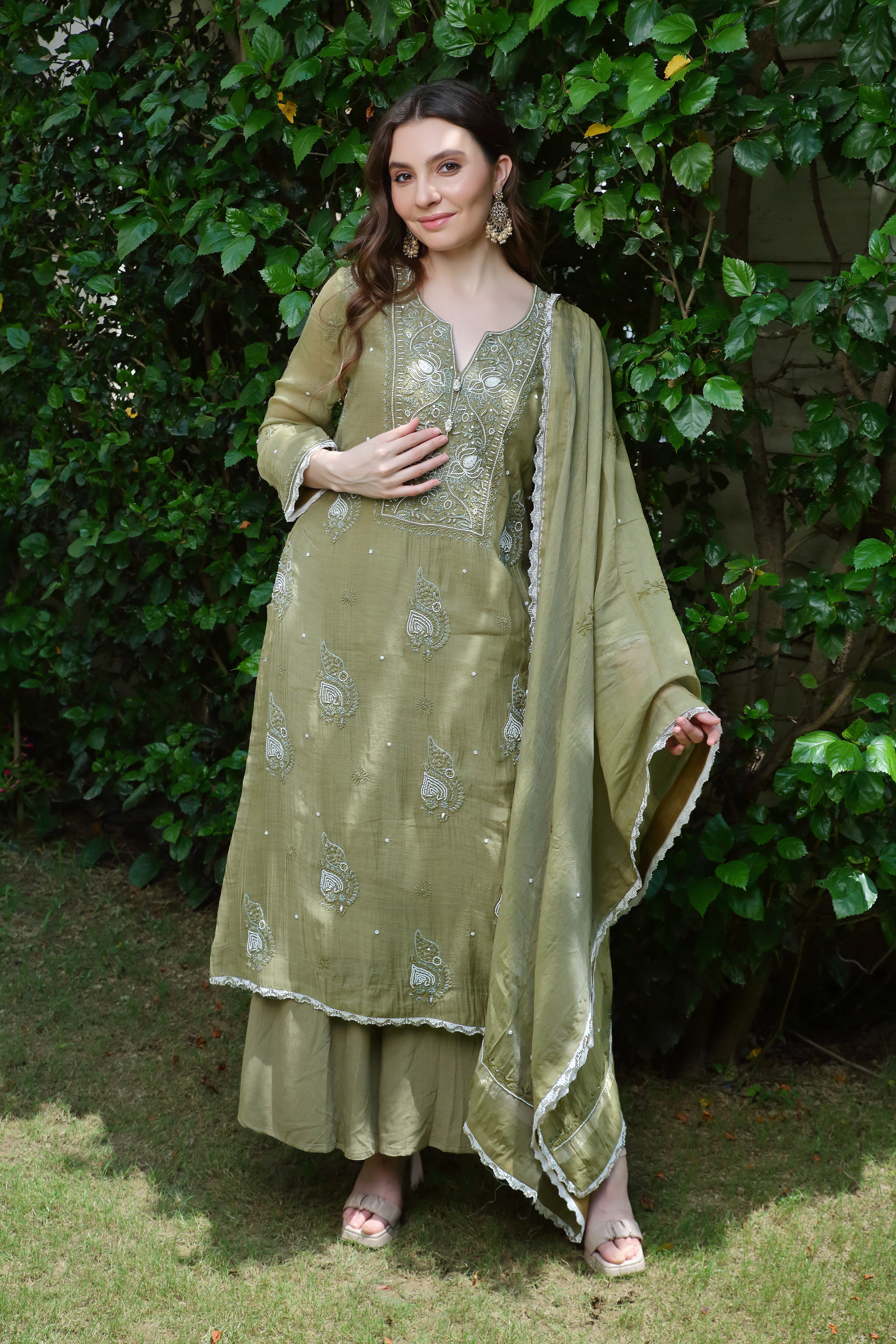 Pakeezah set-olive