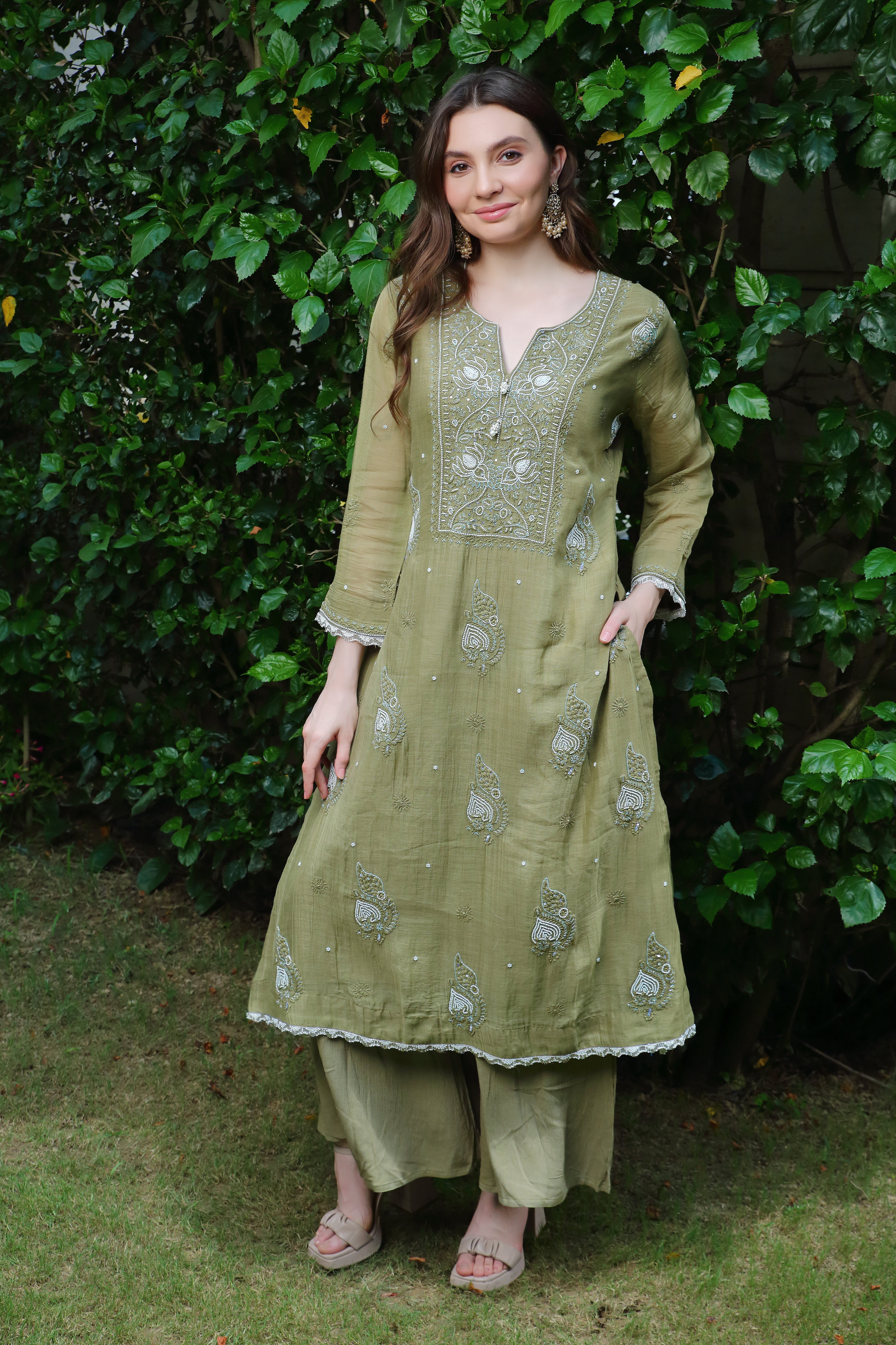 Pakeezah set-olive