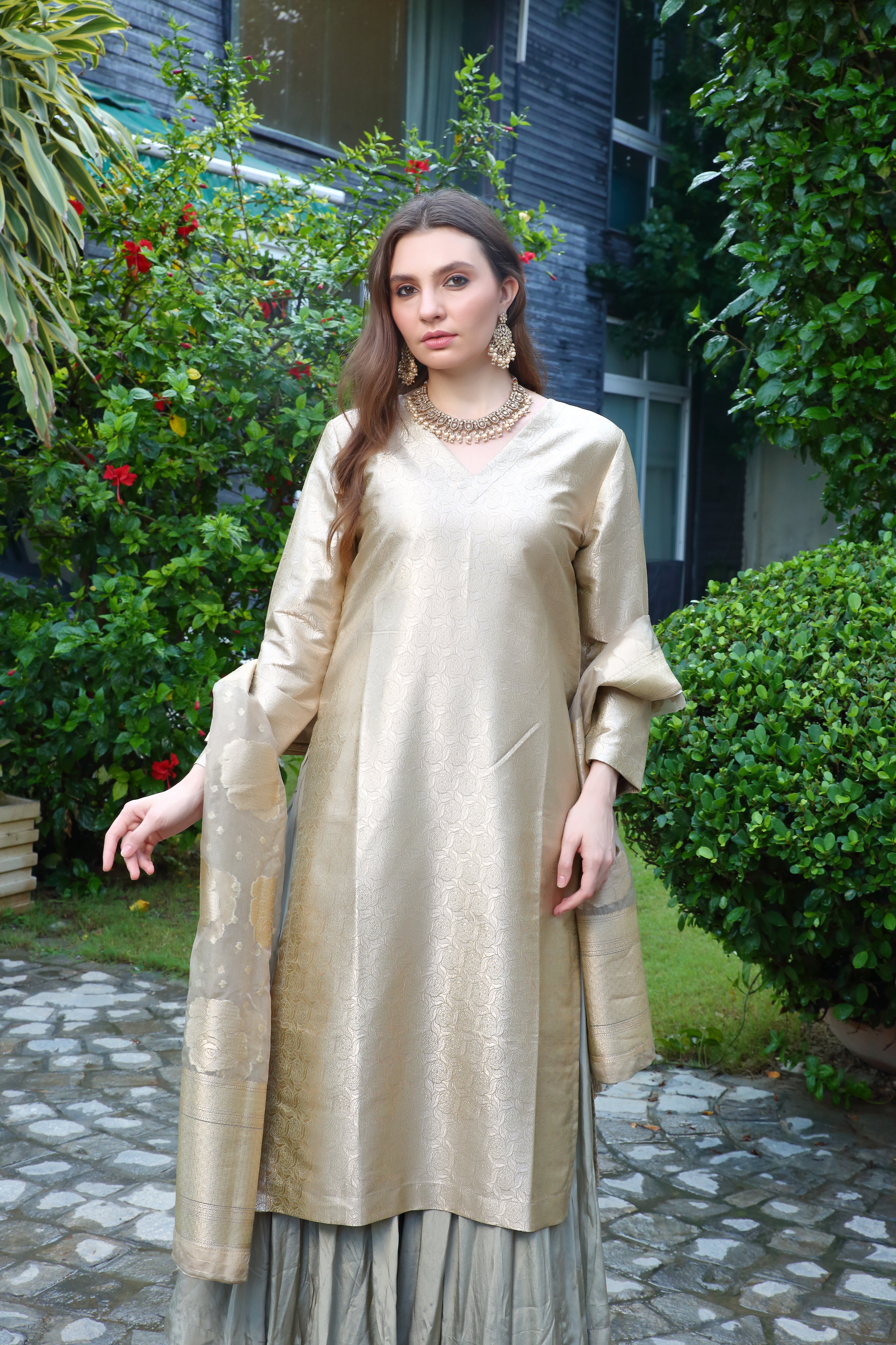Shyla Sharara-Gold/Grey