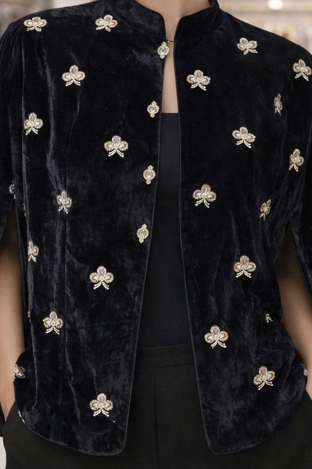 Velvet cape