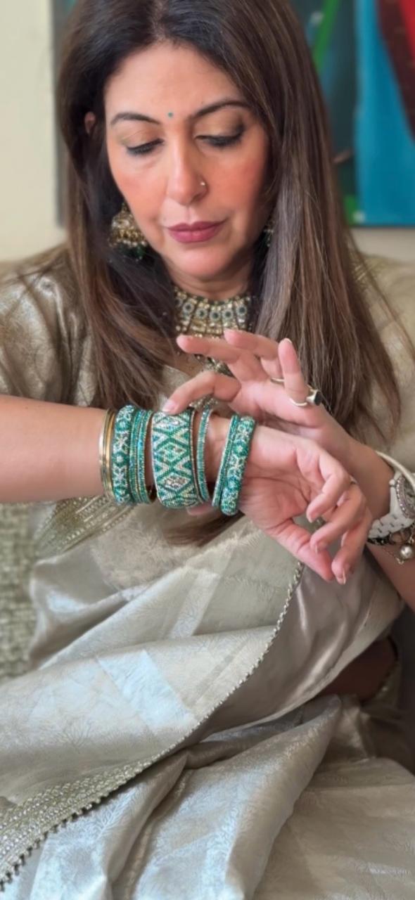 Sea green Hyderabadi Bangles